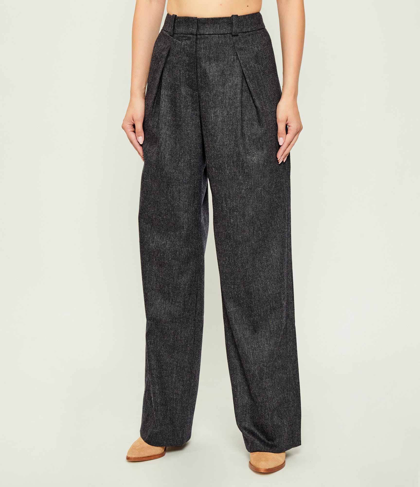 BOSS Orange Pantaloni C_Taflong | Relaxed fit cu adaos de lână