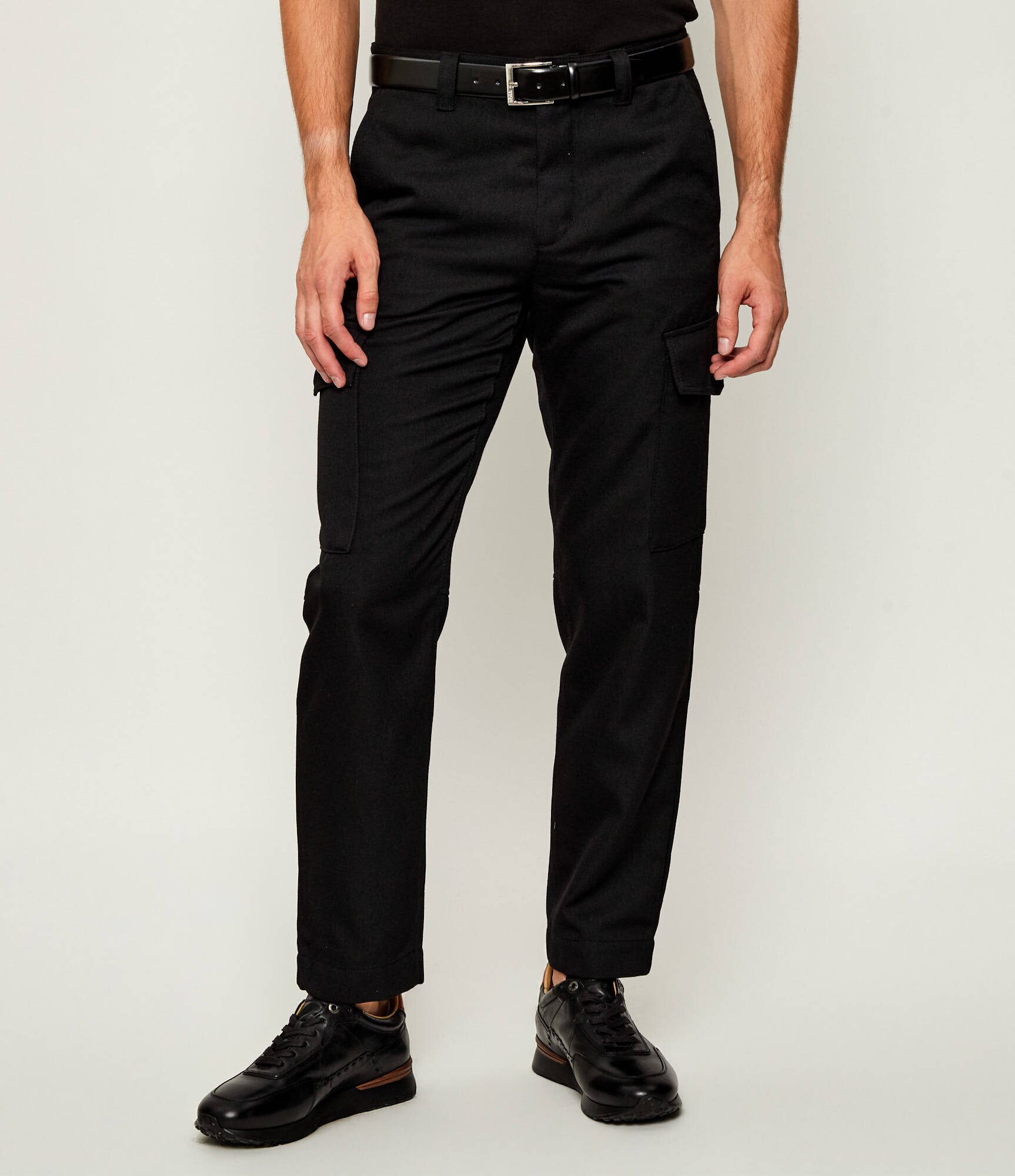 BOSS Orange Pantaloni cargo Sisla-R | Tapered fit cu adaos de lână