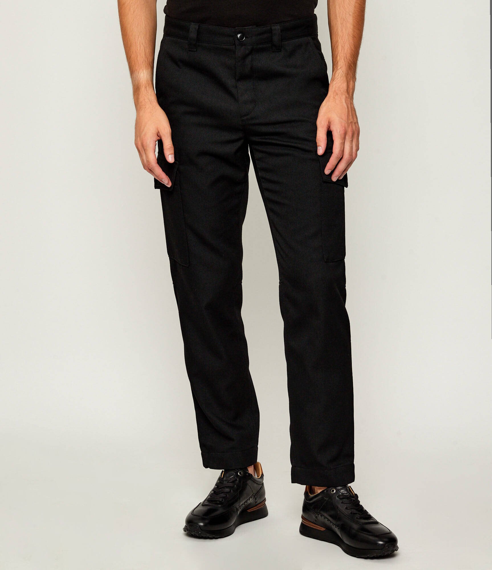 BOSS Orange Pantaloni cargo Sisla-R | Tapered fit cu adaos de lână
