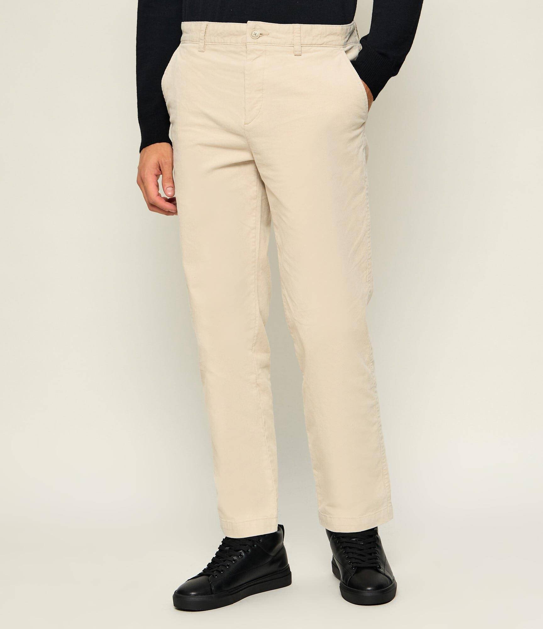 BOSS Orange Pantaloni chino Keyes_Ds | Straight fit | catifea reiată