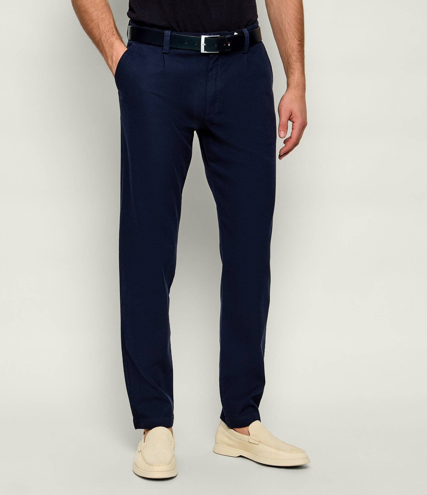 BOSS Orange Pantaloni chino Pleated-2 | Tapered fit