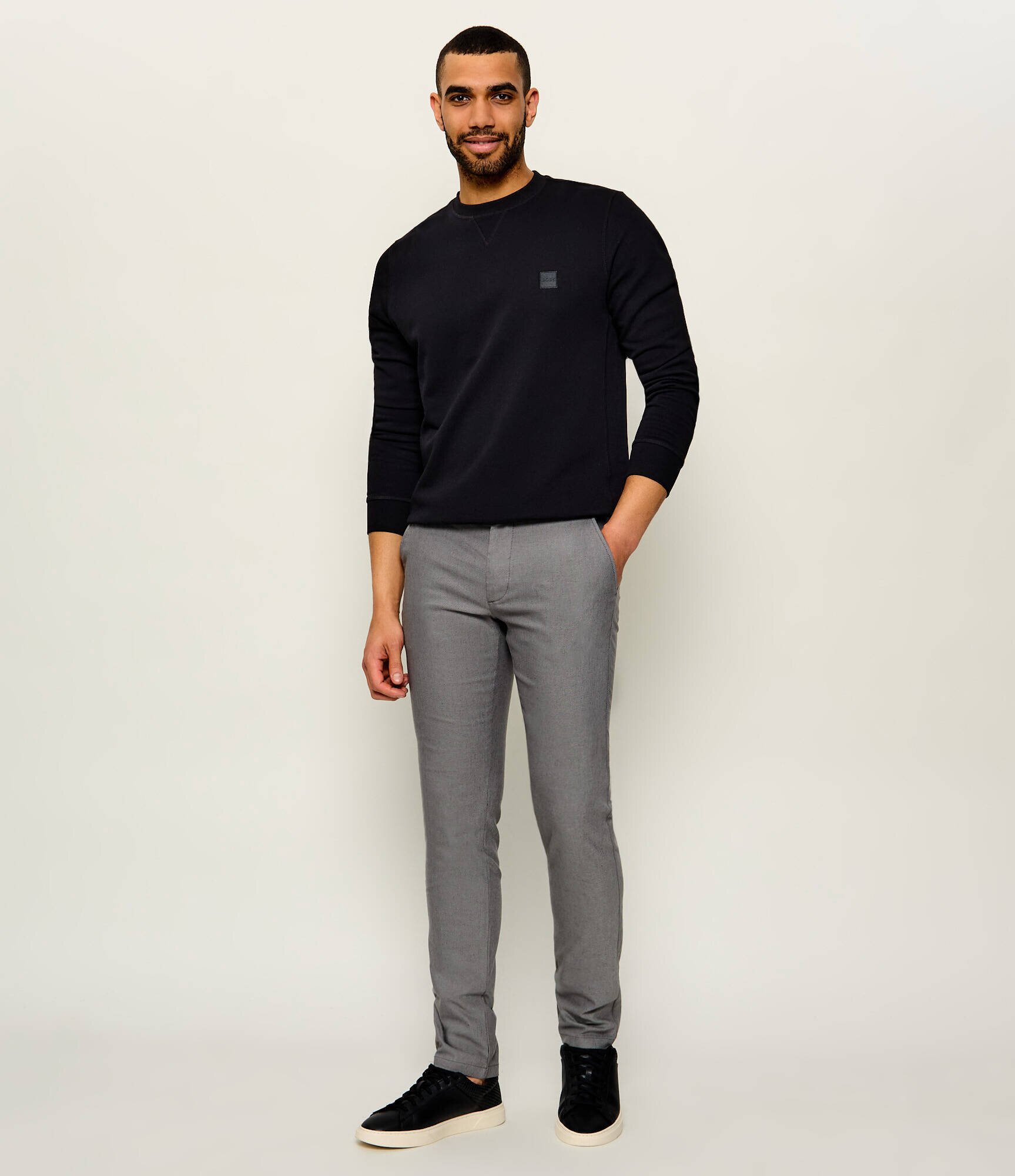 BOSS Orange Pantaloni chino | Slim Fit | cu adaos de in
