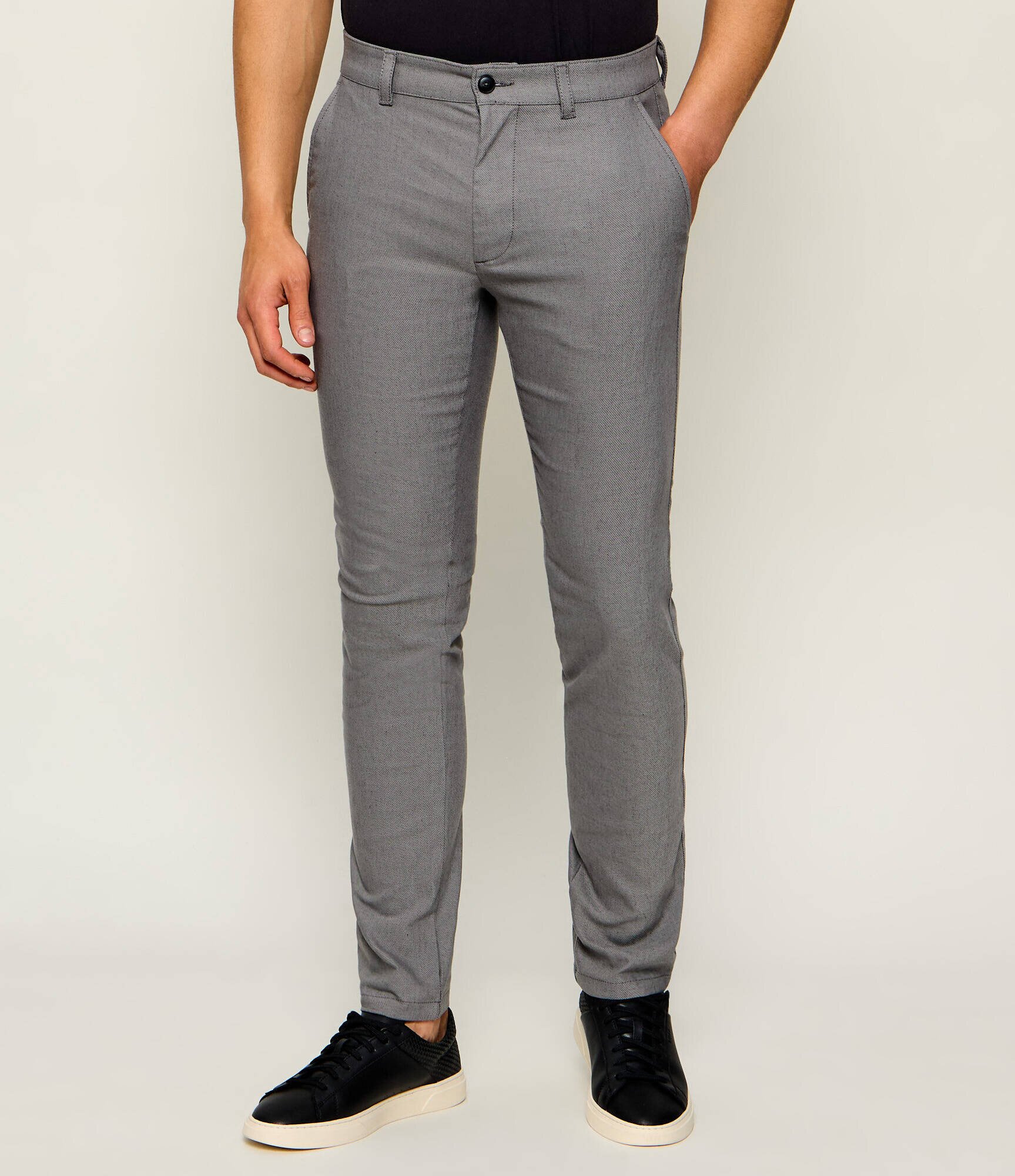 BOSS Orange Pantaloni chino | Slim Fit | cu adaos de in