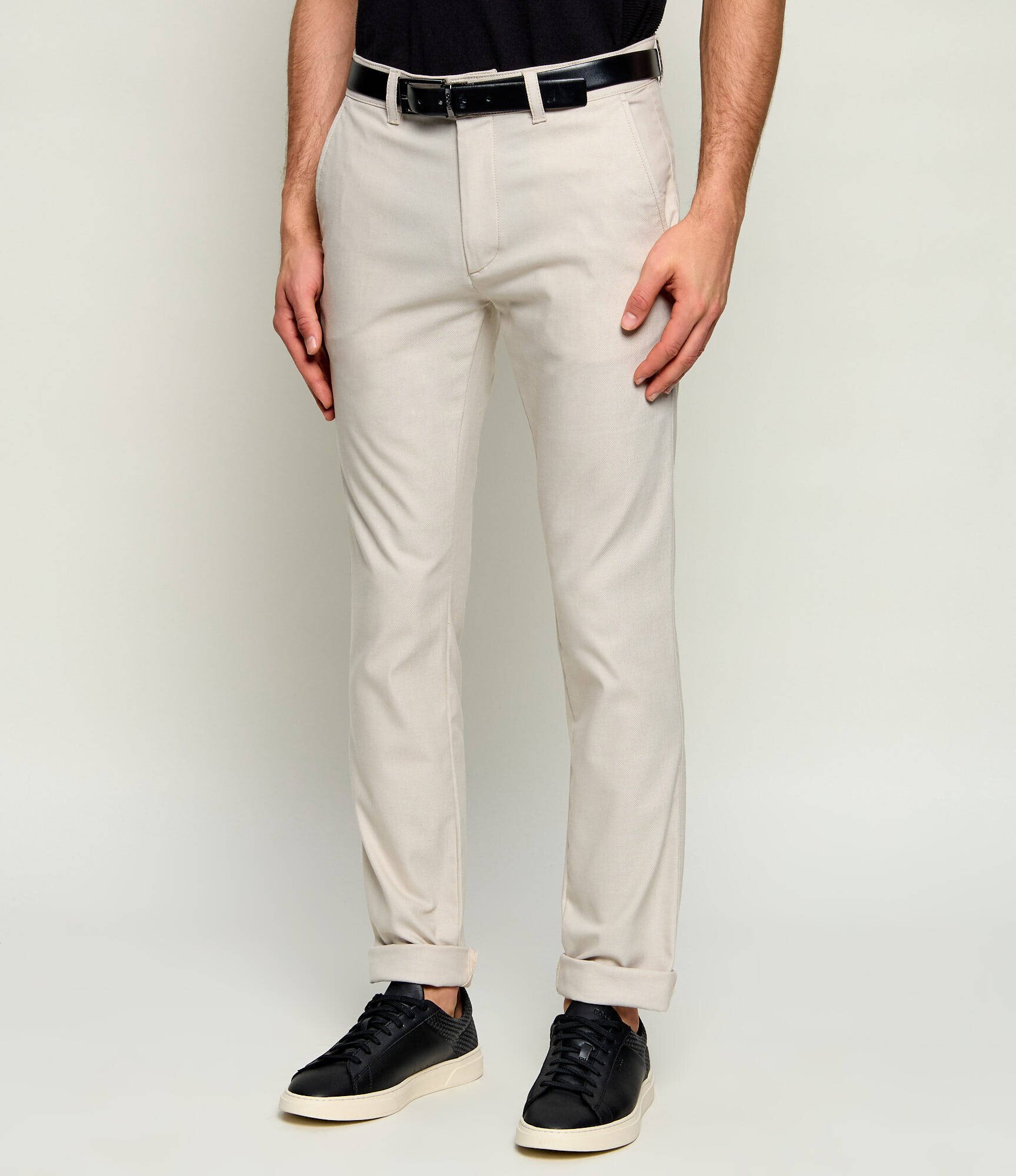 BOSS Orange Pantaloni chino | Slim Fit | cu adaos de in