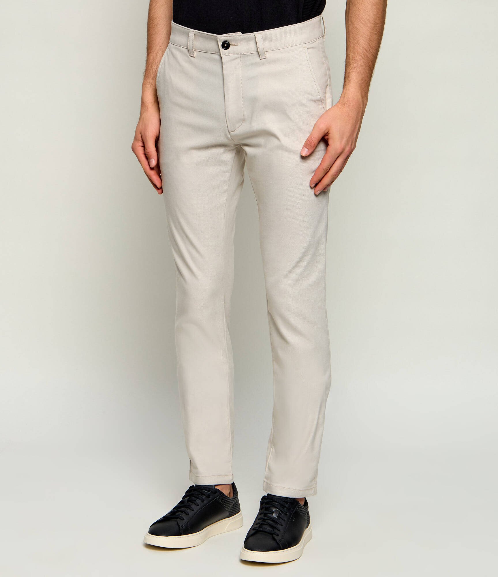BOSS Orange Pantaloni chino | Slim Fit | cu adaos de in