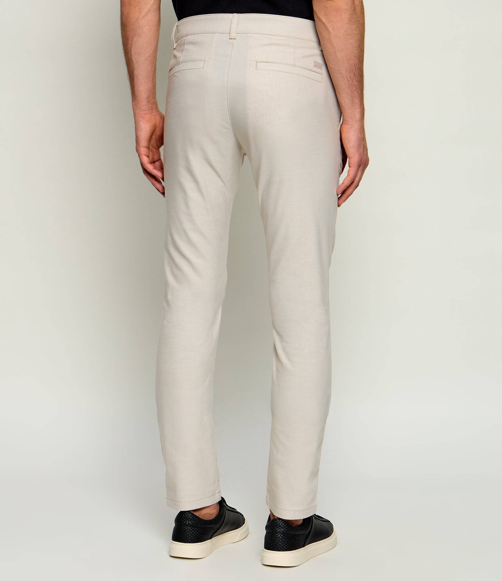 BOSS Orange Pantaloni chino | Slim Fit | cu adaos de in