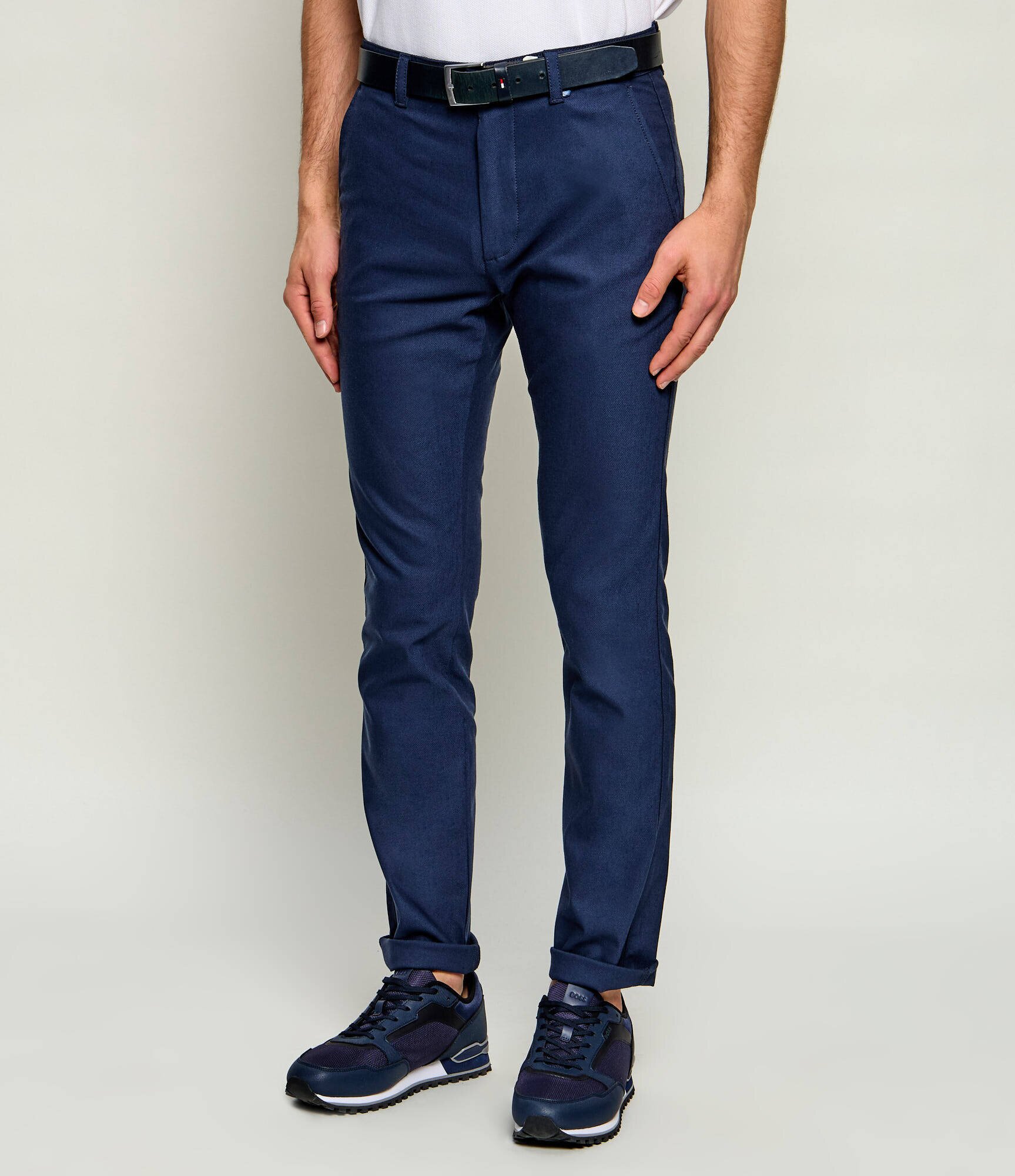 BOSS Orange Pantaloni chino | Slim Fit | cu adaos de in