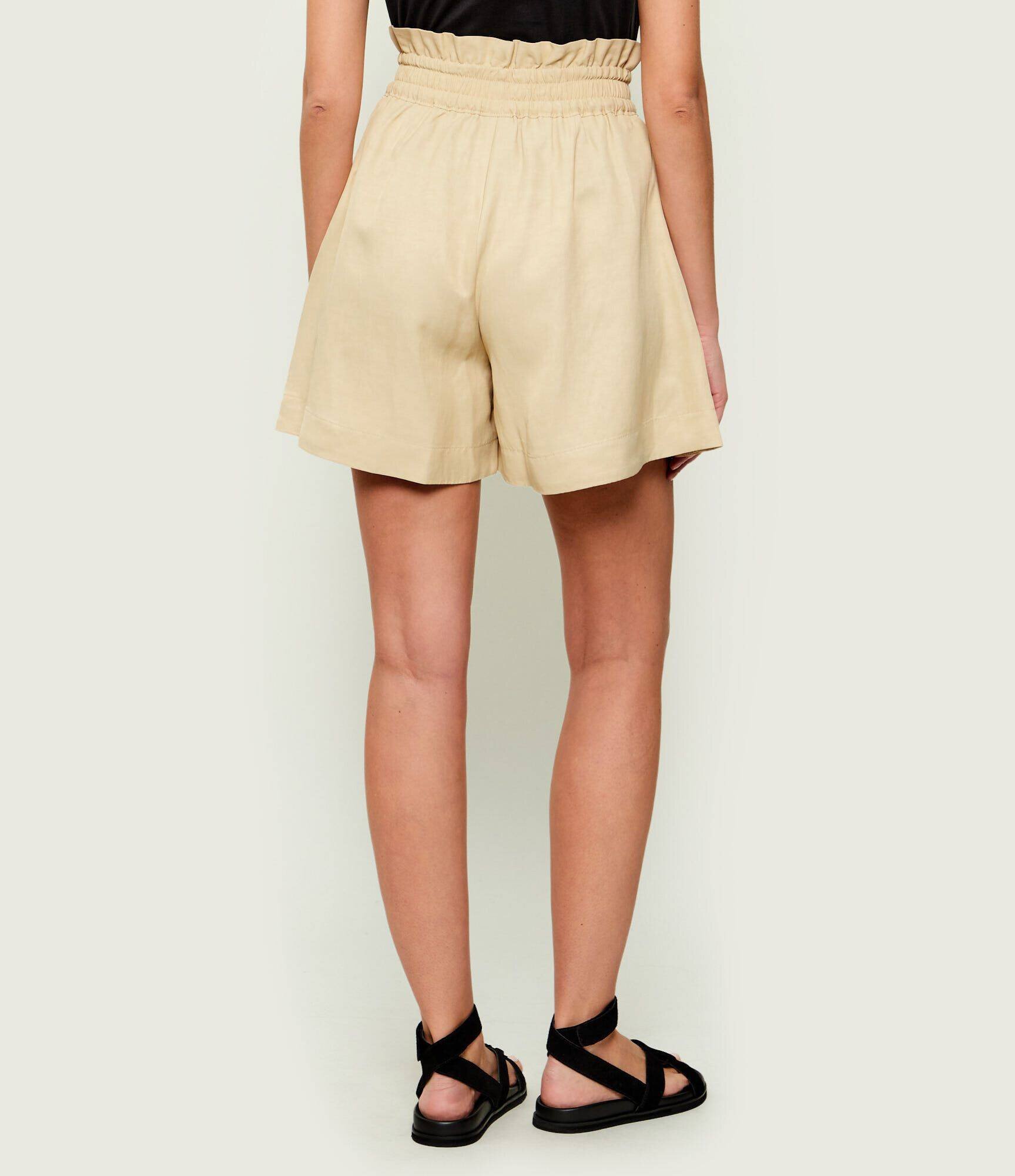 BOSS Orange Pantaloni scurți C_Tacolina | Relaxed fit | cu adaos de in