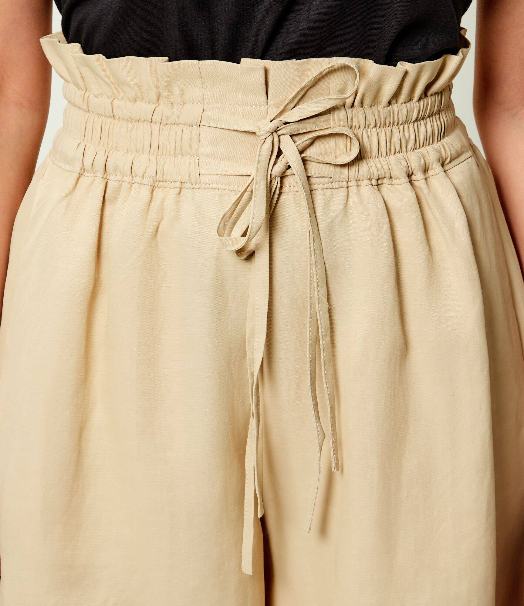 BOSS Orange Pantaloni scurți C_Tacolina | Relaxed fit | cu adaos de in
