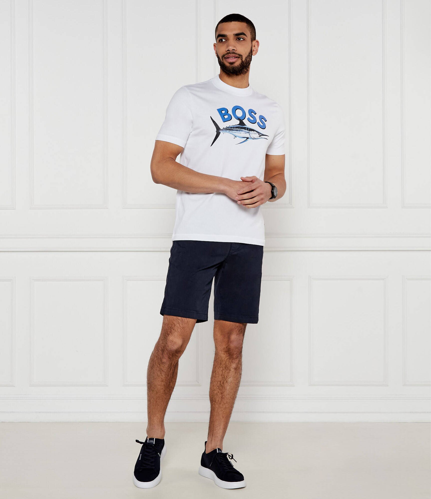 BOSS Orange Pantaloni scurți chino | Slim Fit
