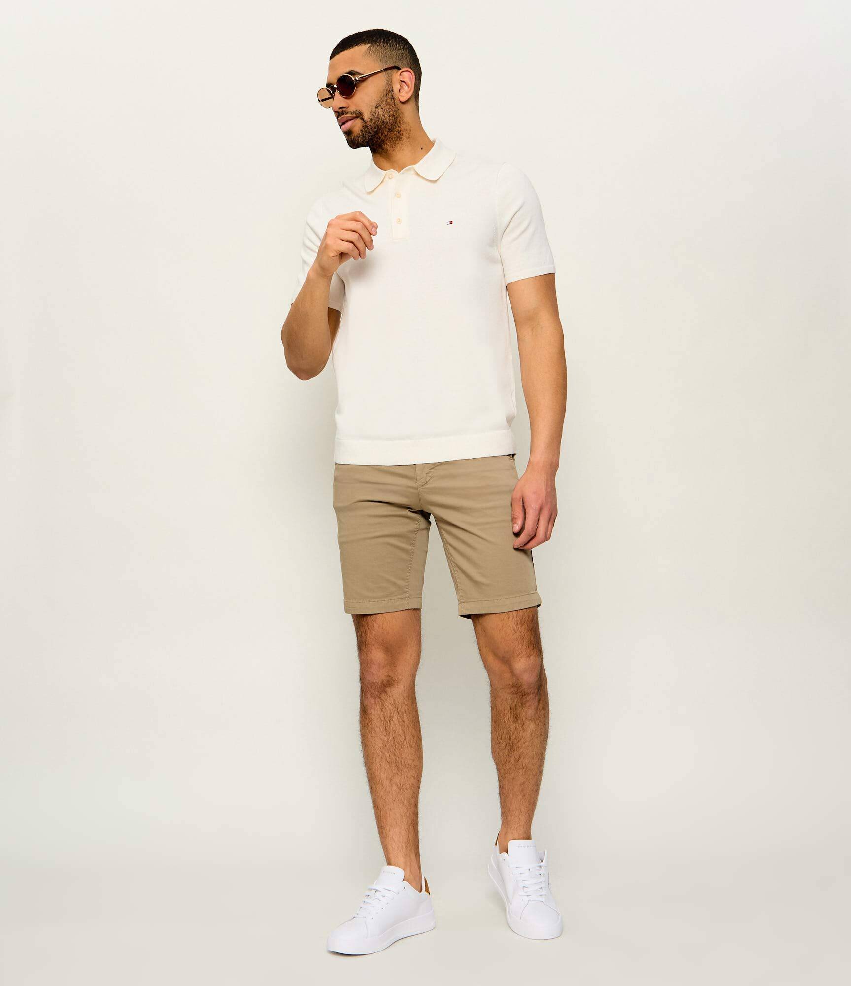BOSS Orange Pantaloni scurți chino | Slim Fit | stretch