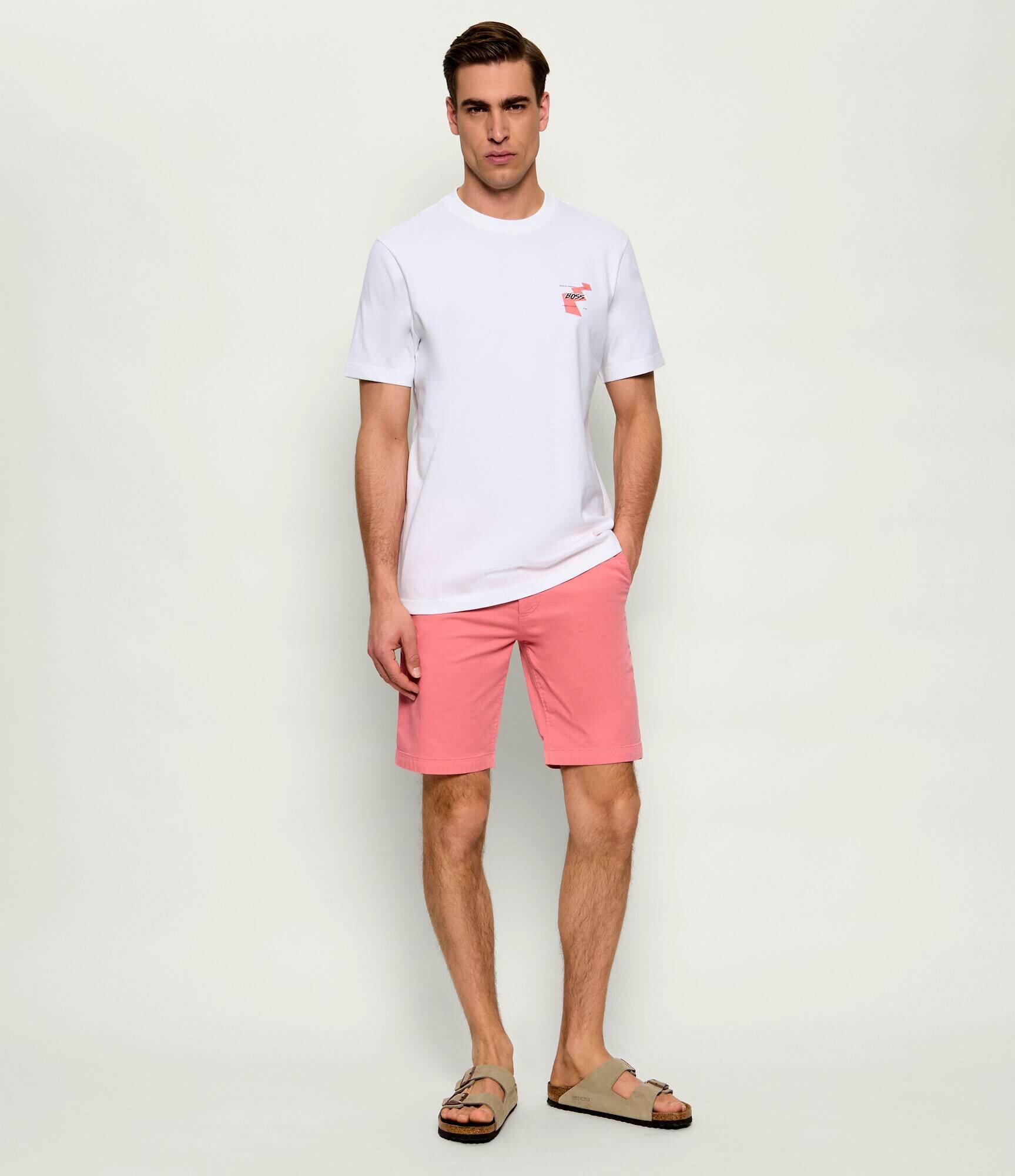 BOSS Orange Pantaloni scurți chino | Slim Fit | stretch