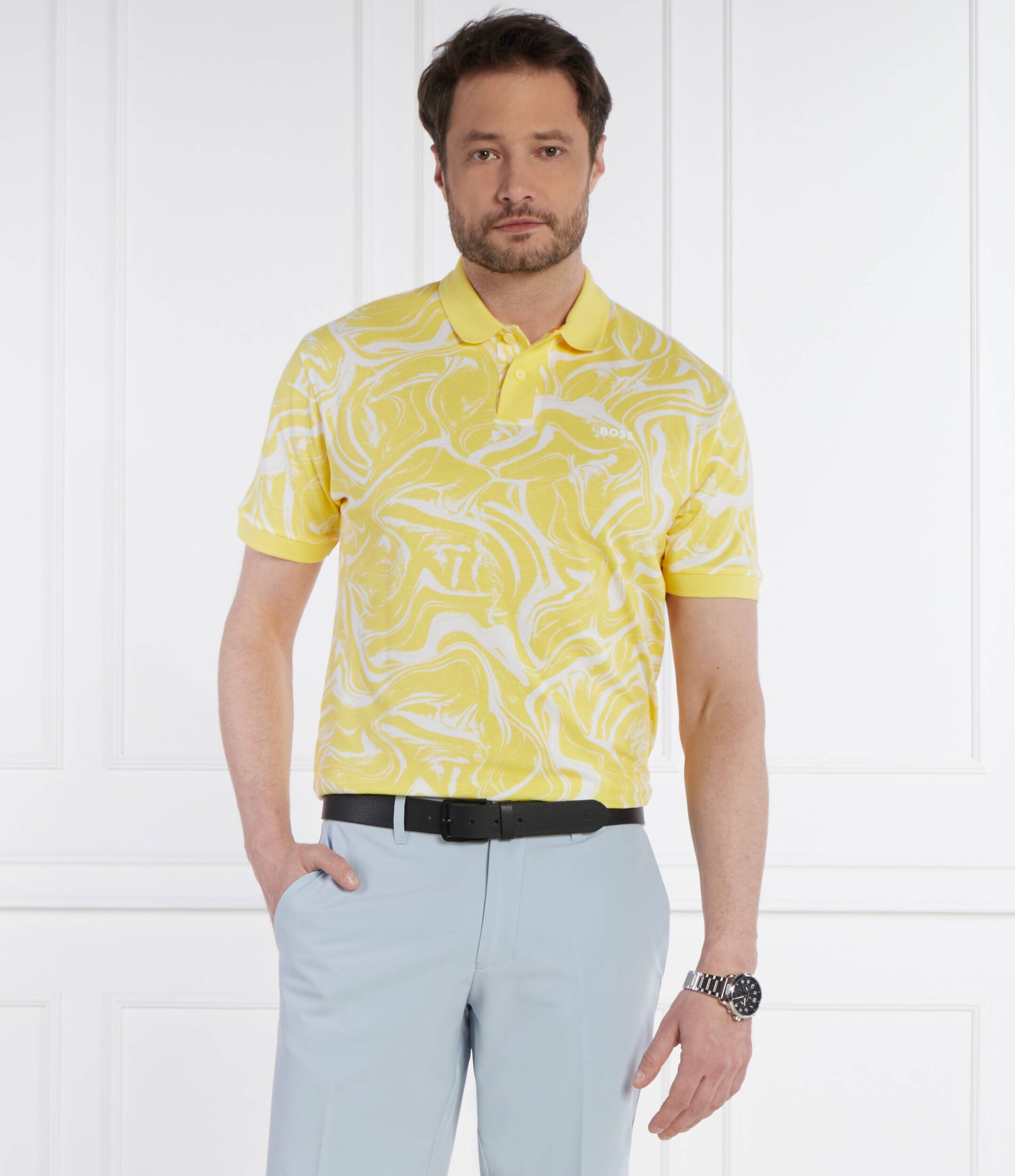 BOSS Orange Polo AlloverOcean | Regular Fit