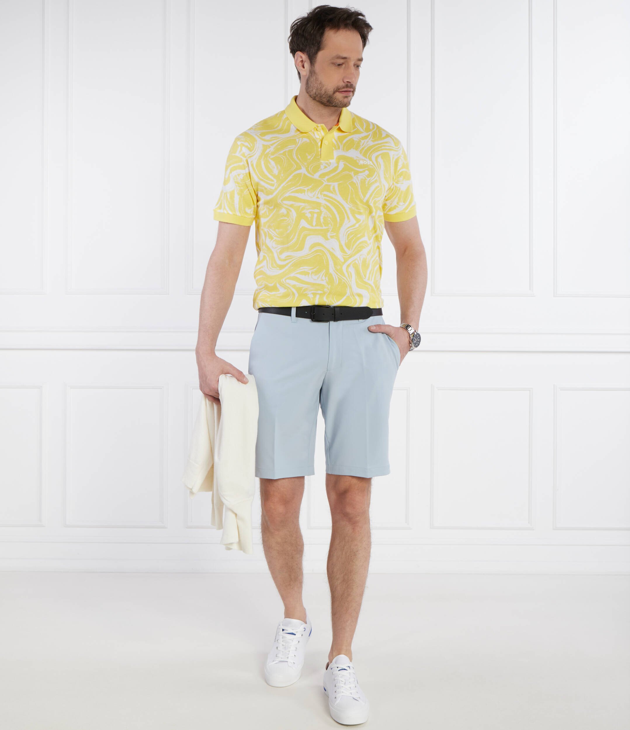 BOSS Orange Polo AlloverOcean | Regular Fit