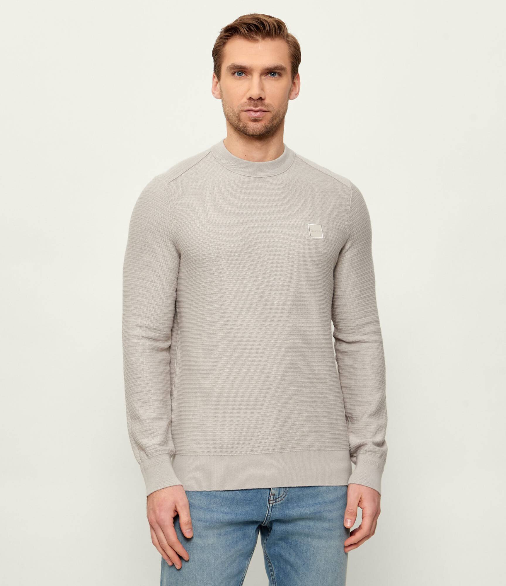BOSS Orange Pulover Anion_S | regular fit cu adaos de cașmir