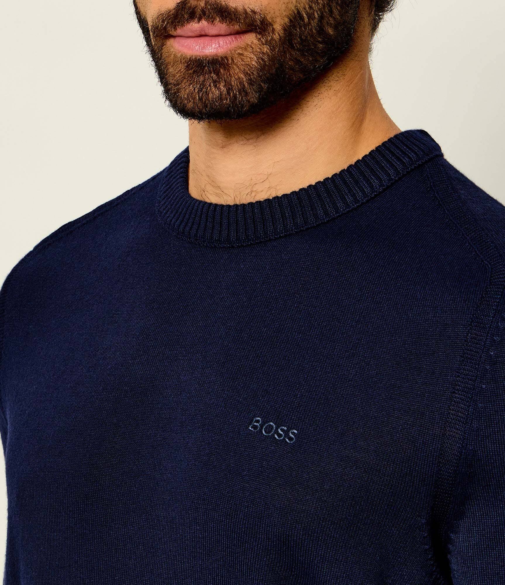 BOSS Orange Pulover Avac_C-1 | regular fit cu adaos de lână