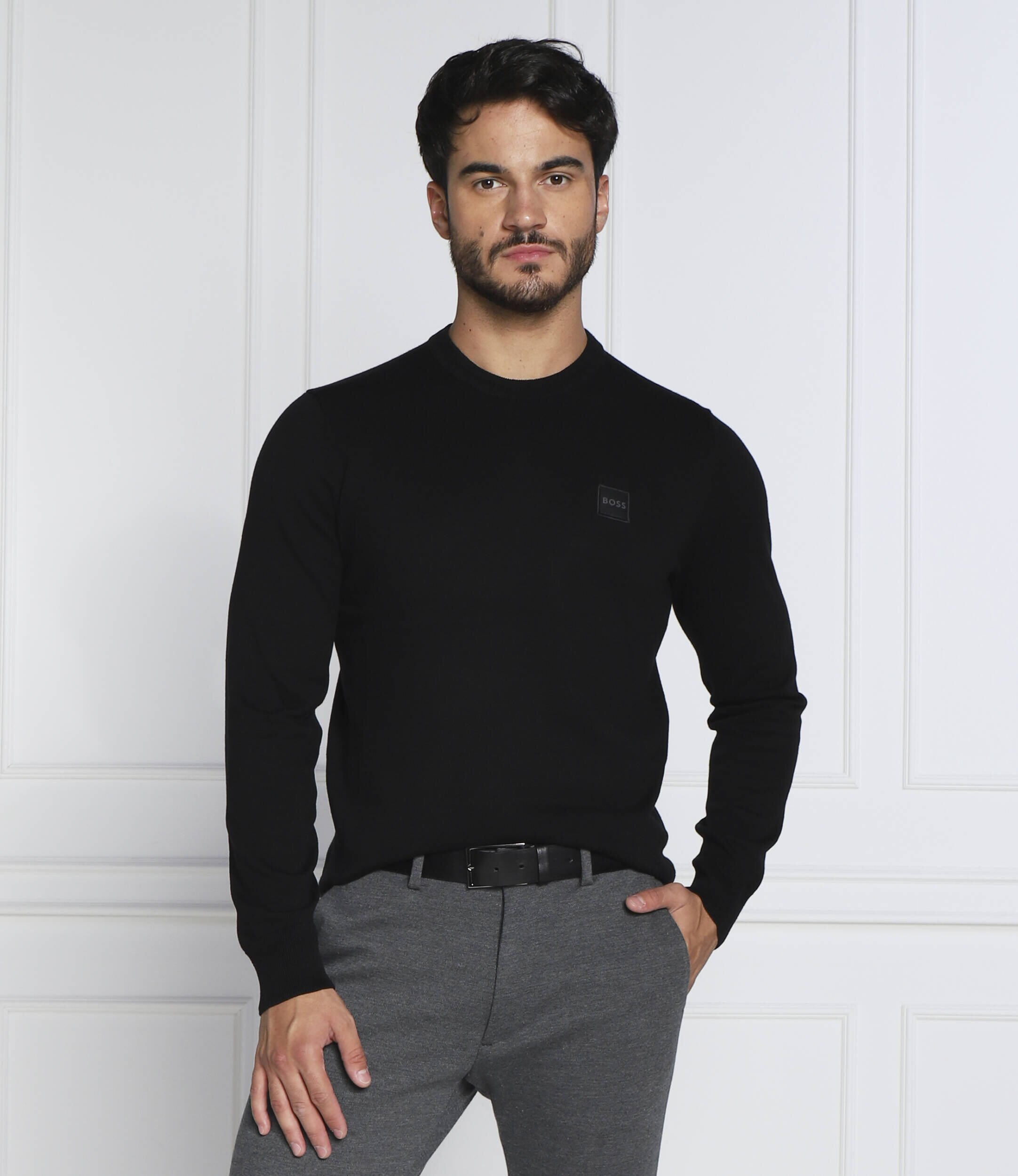 BOSS Orange Pulover Kanovano | Regular Fit cu adaos de cașmir