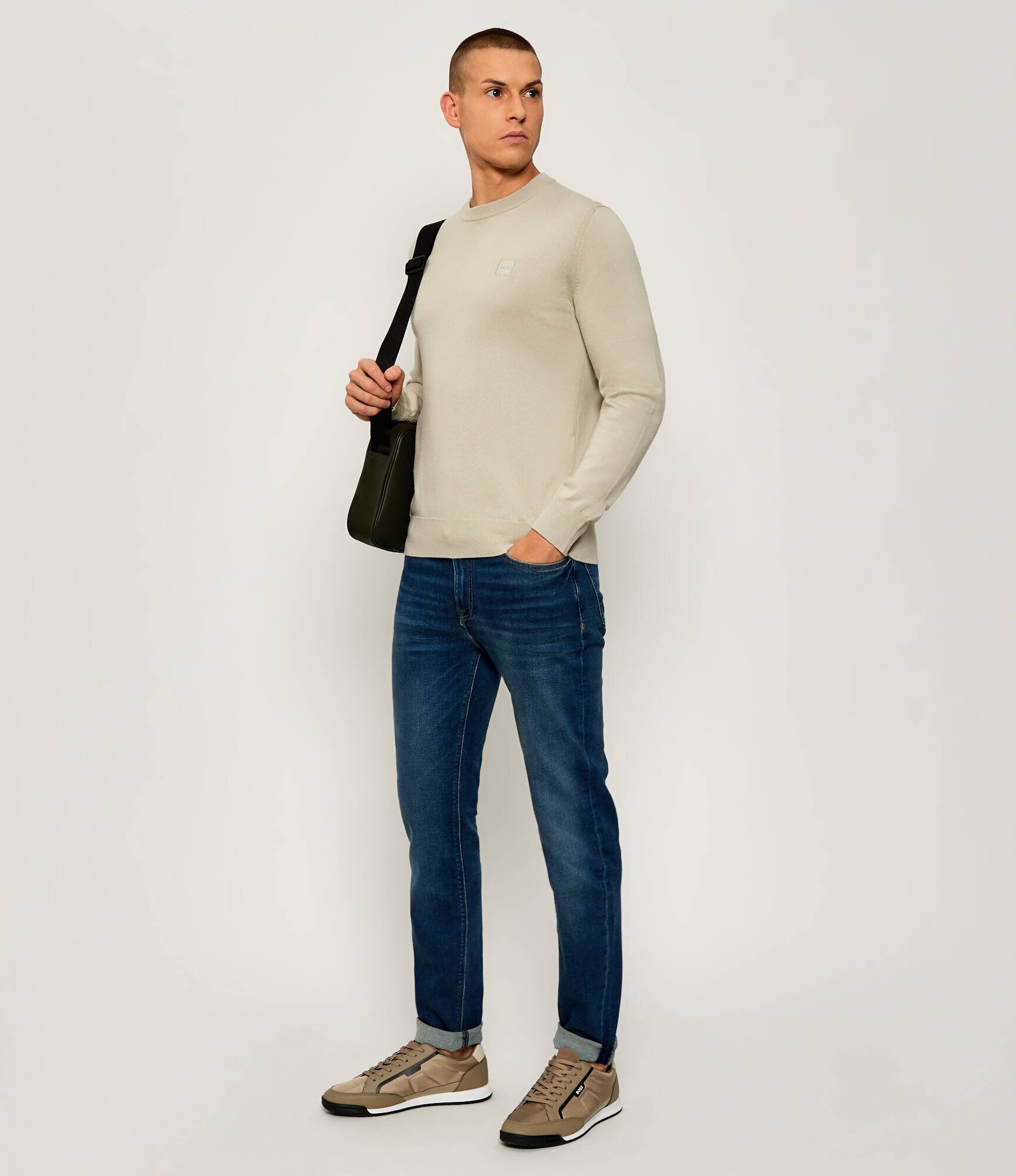 BOSS Orange Pulover Kanovano_S | regular fit cu adaos de cașmir
