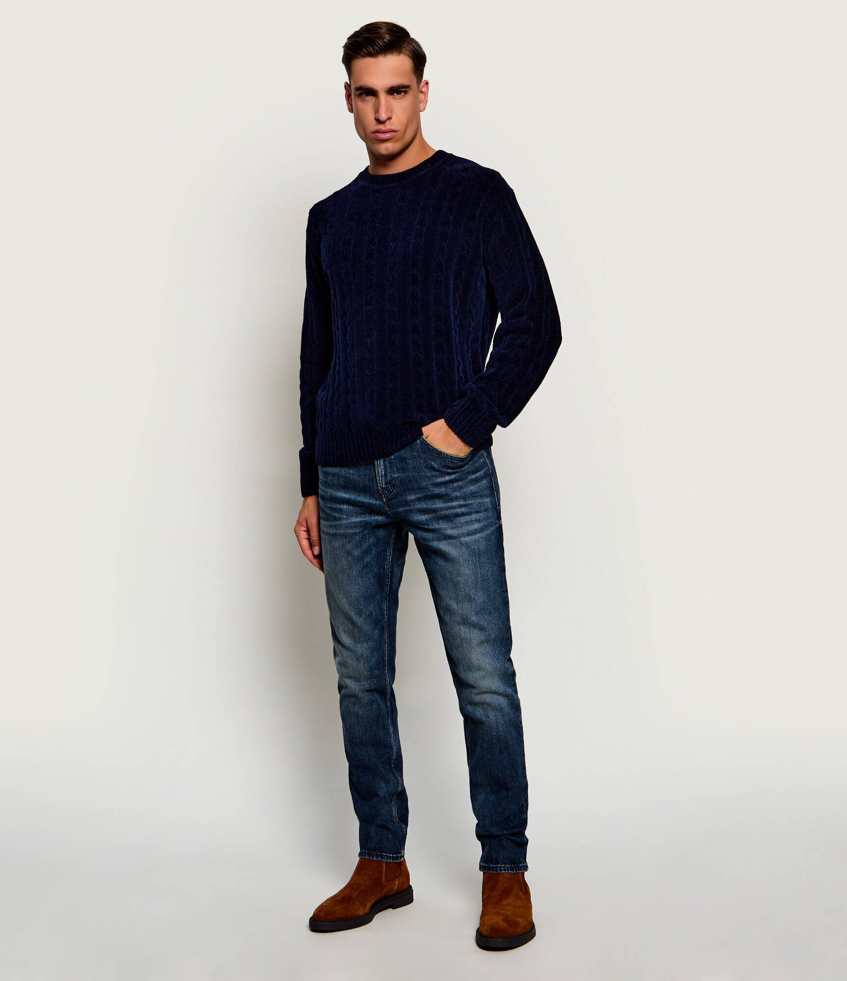 BOSS Orange Pulover Ketrecio | Loose fit
