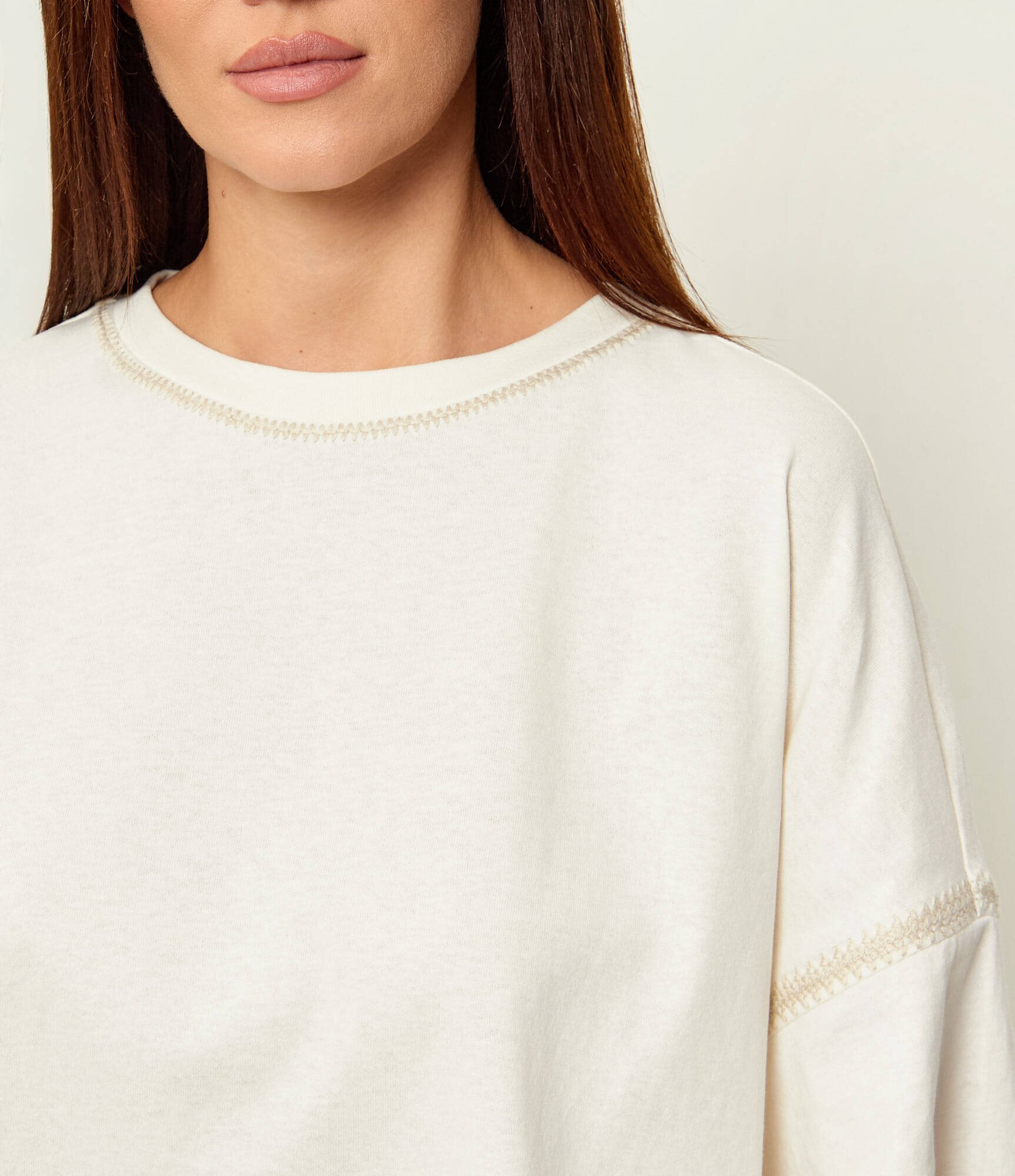 BOSS Orange Tricou C_Ecrochet | Cropped Fit