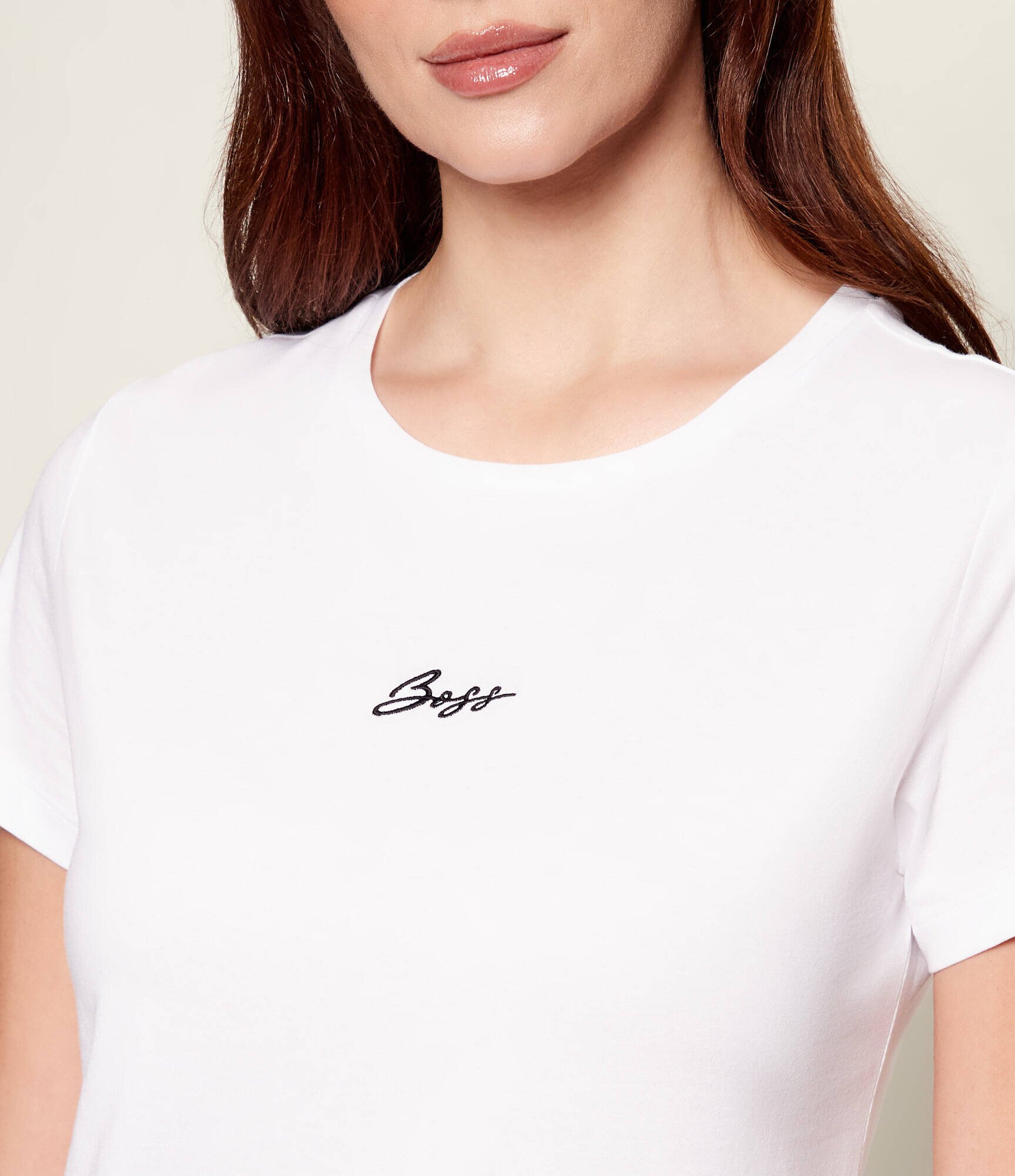BOSS Orange Tricou C_Elove_embro | Slim Fit
