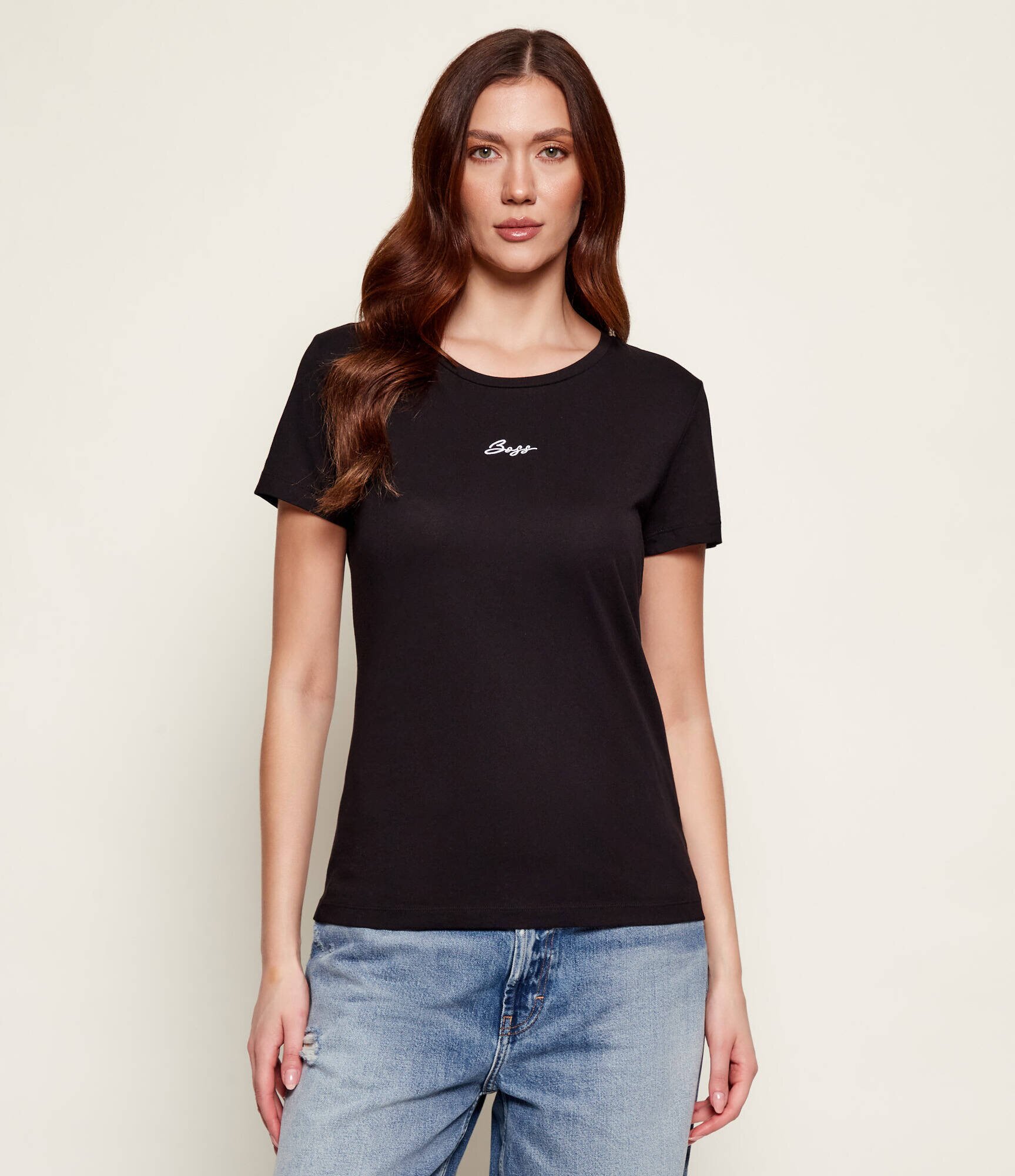 BOSS Orange Tricou C_Elove_embro | Slim Fit