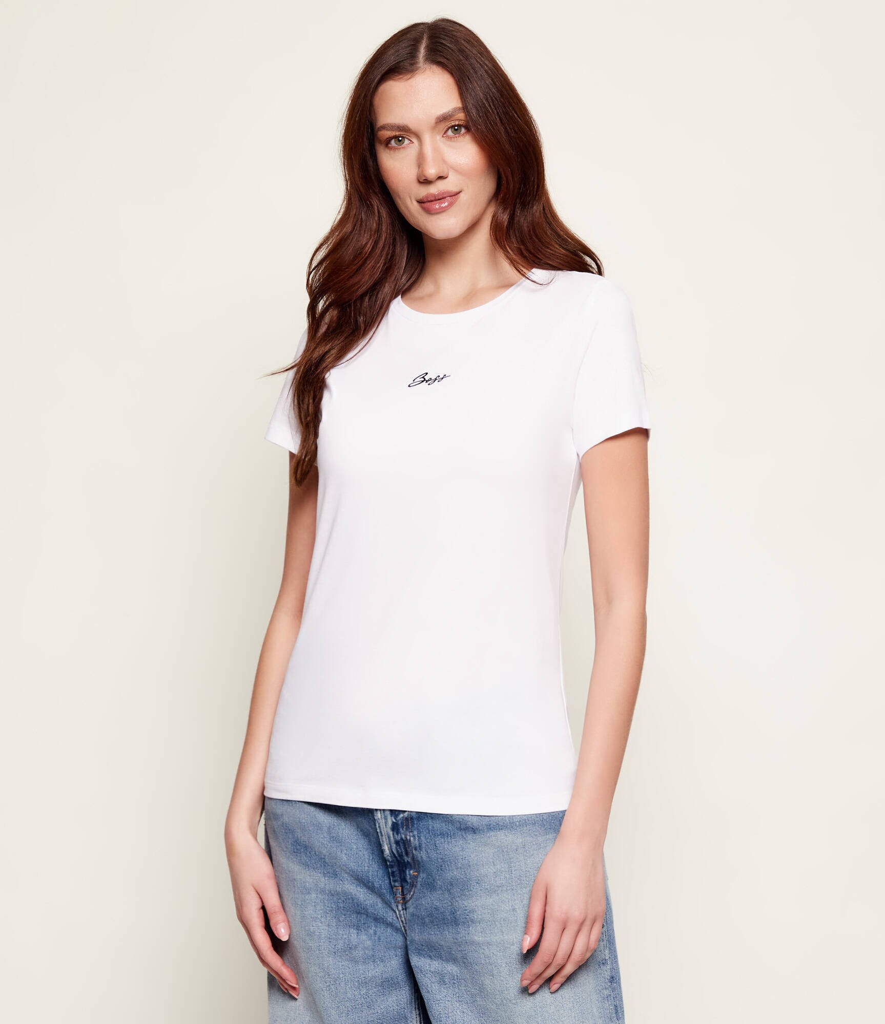 BOSS Orange Tricou C_Elove_embro | Slim Fit