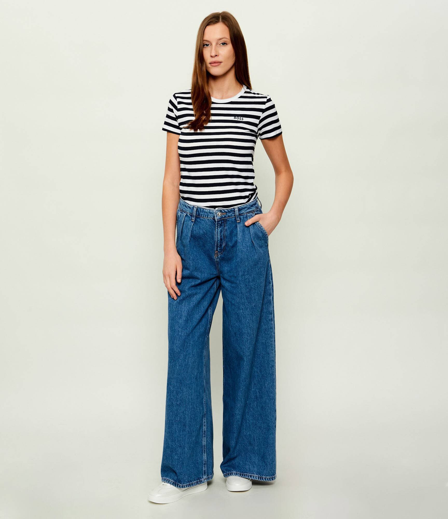 BOSS Orange Tricou C_Esla_Striped | regular fit