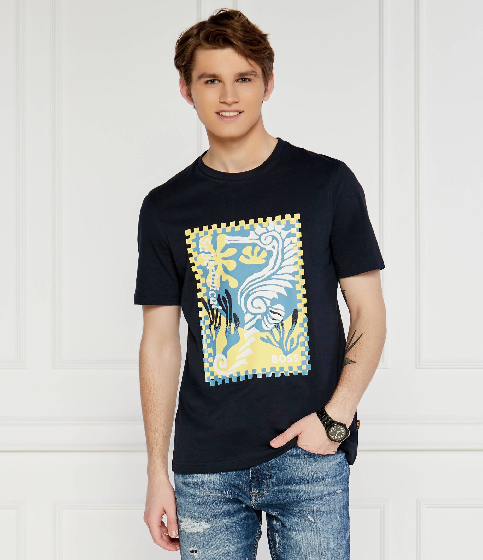 BOSS Orange Tricou | Regular Fit