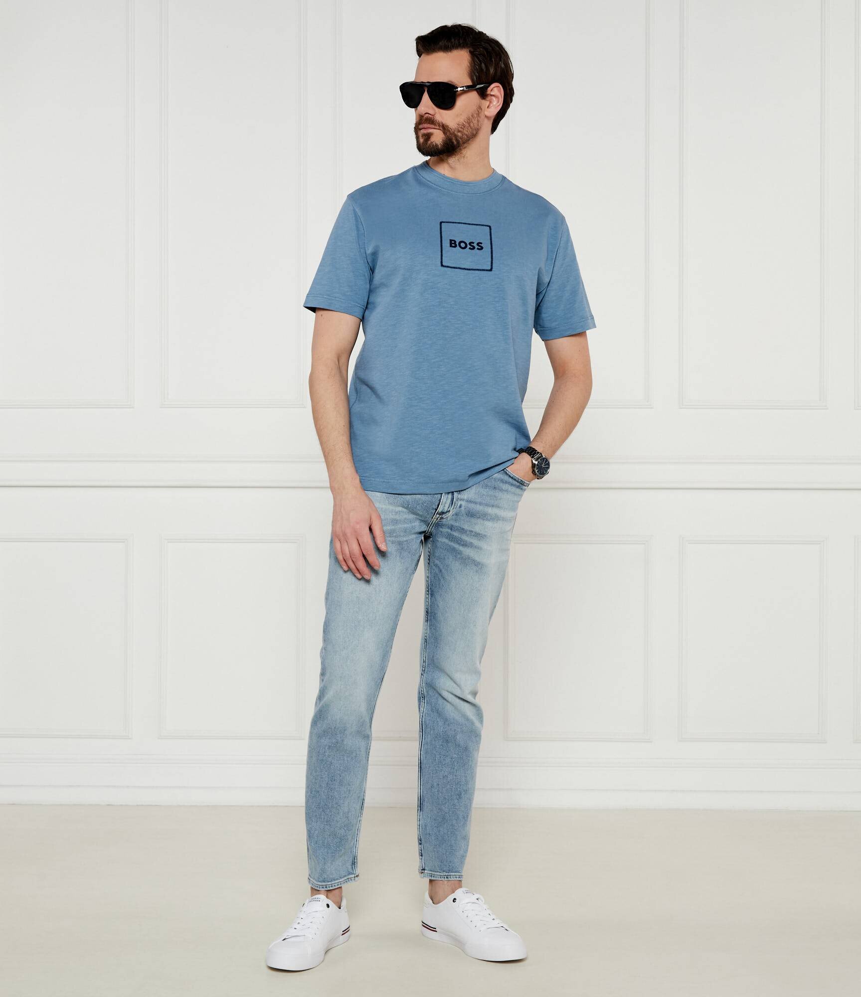 BOSS Orange Tricou | Regular Fit | cu adaos de in