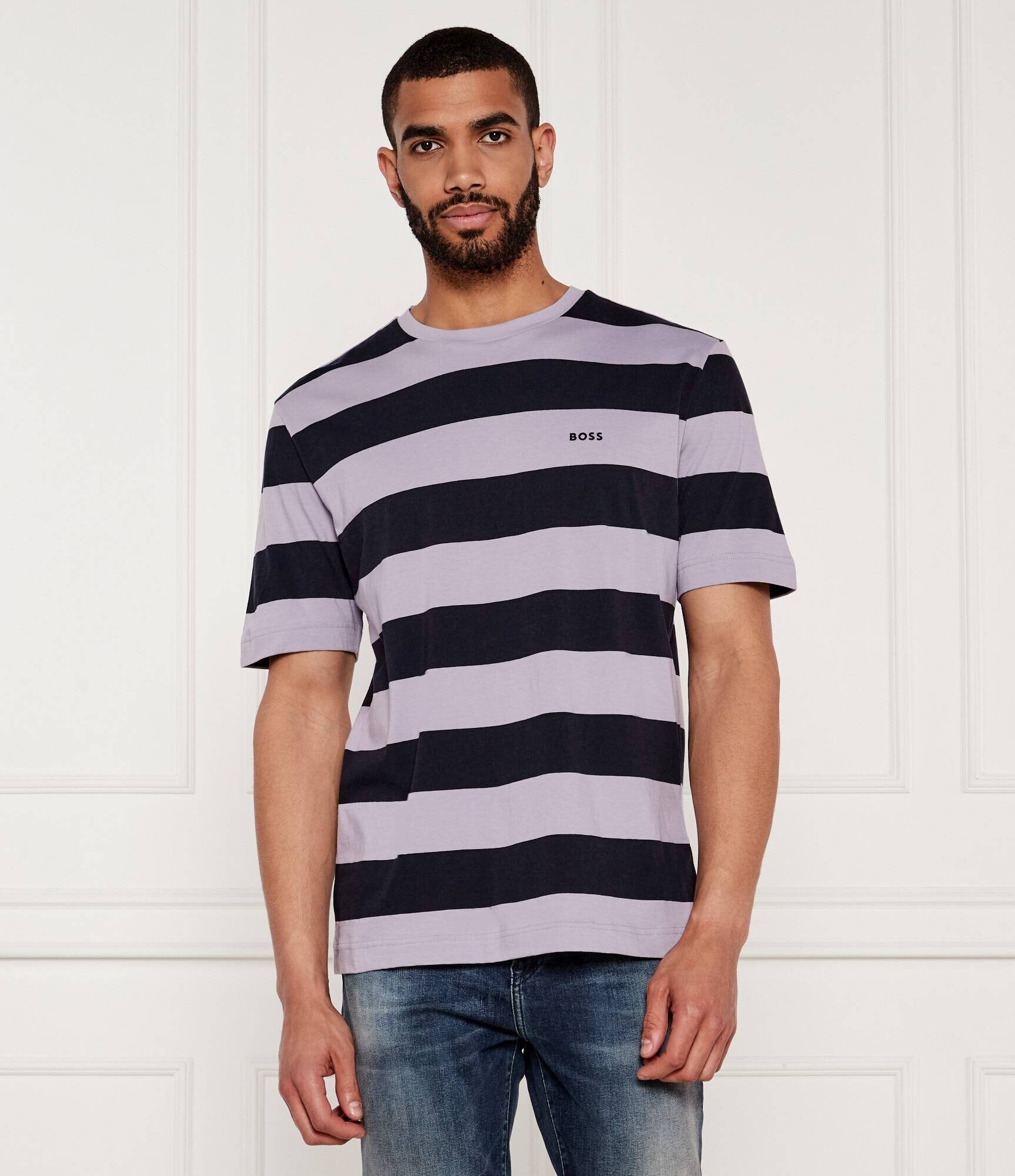 BOSS Orange Tricou TalesStripe | Relaxed fit