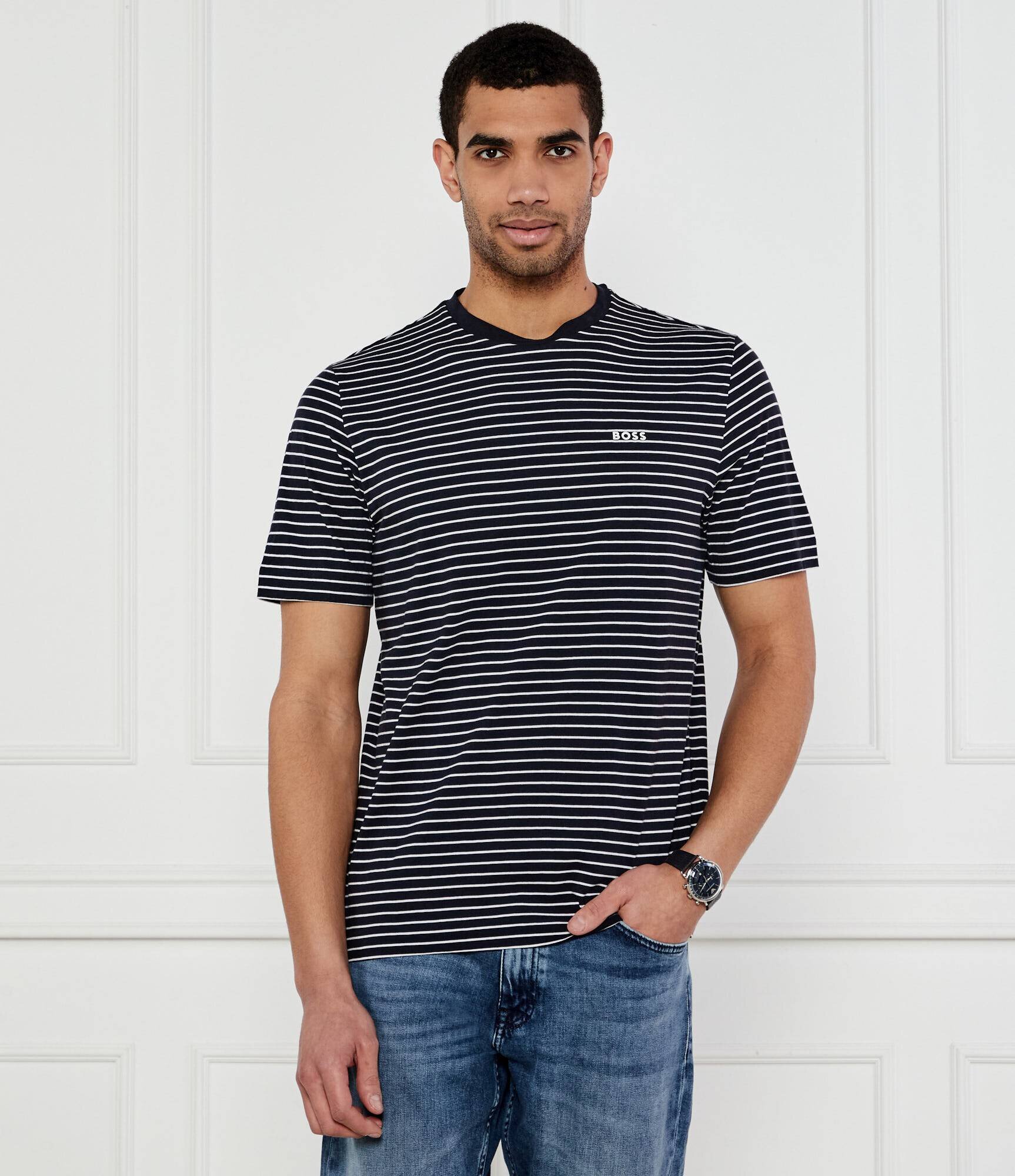 BOSS Orange Tricou TalesStripe | Relaxed fit