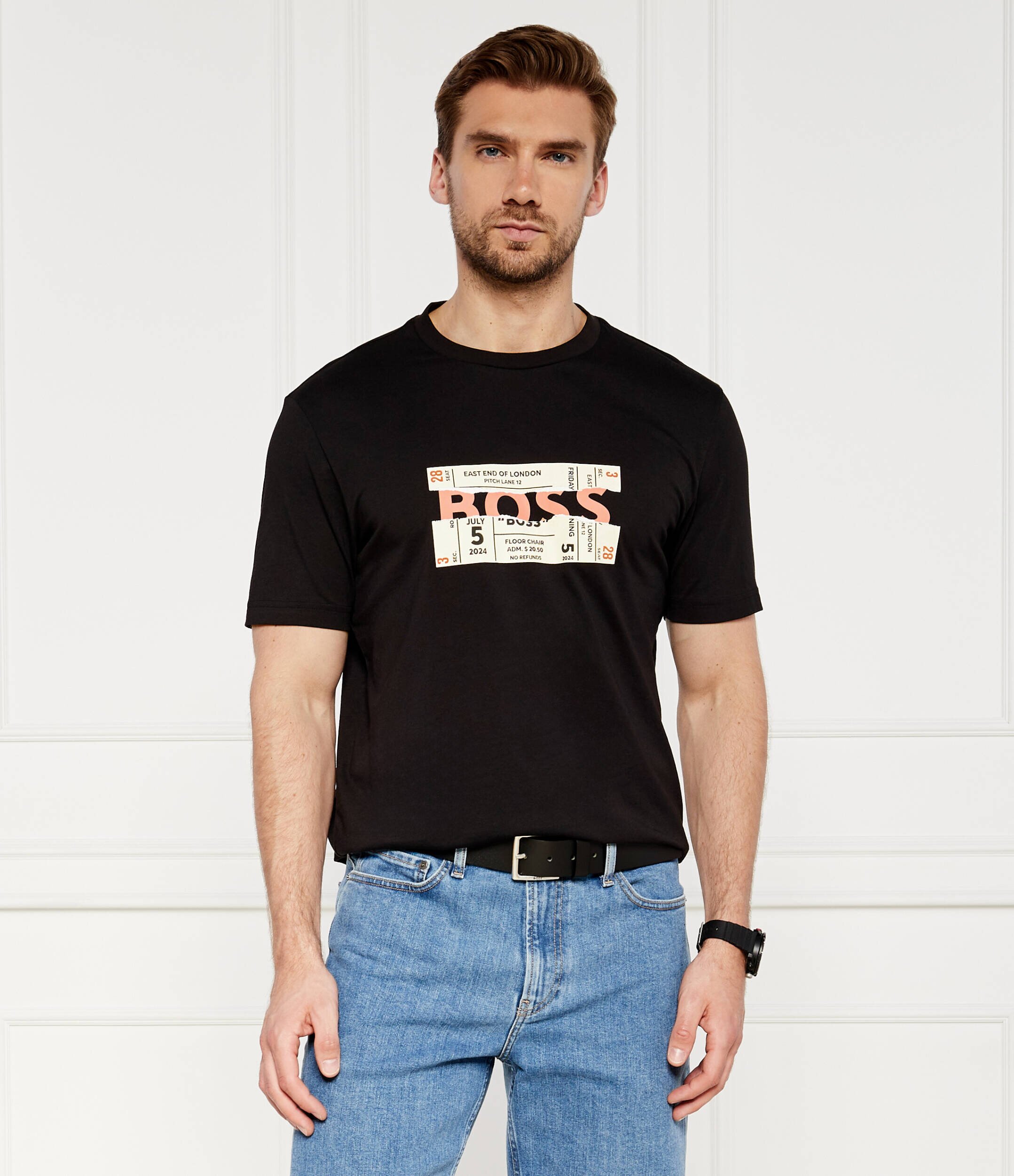 BOSS Orange Tricou Te_BossTicket | Regular Fit