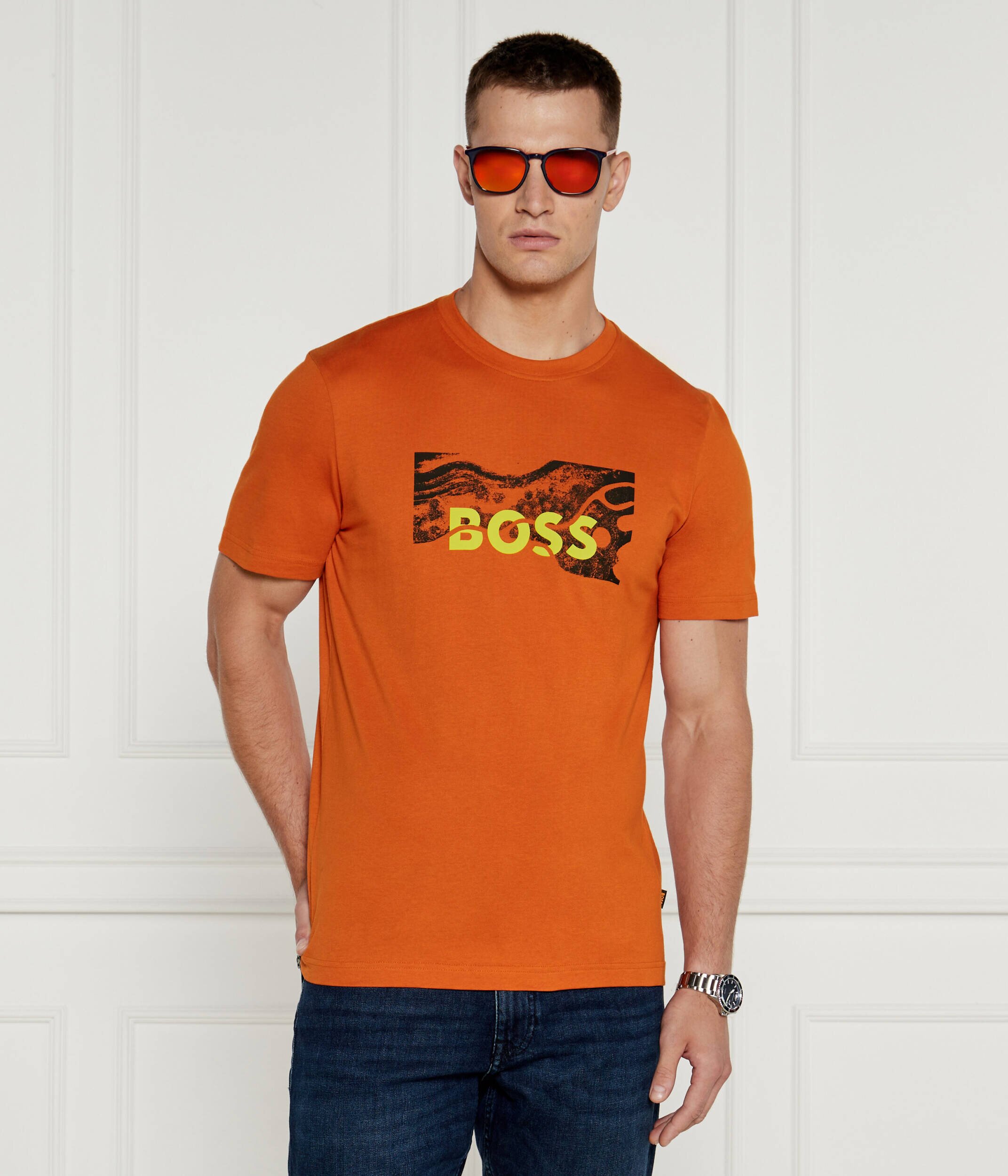 BOSS Orange Tricou Te_Building | Regular Fit