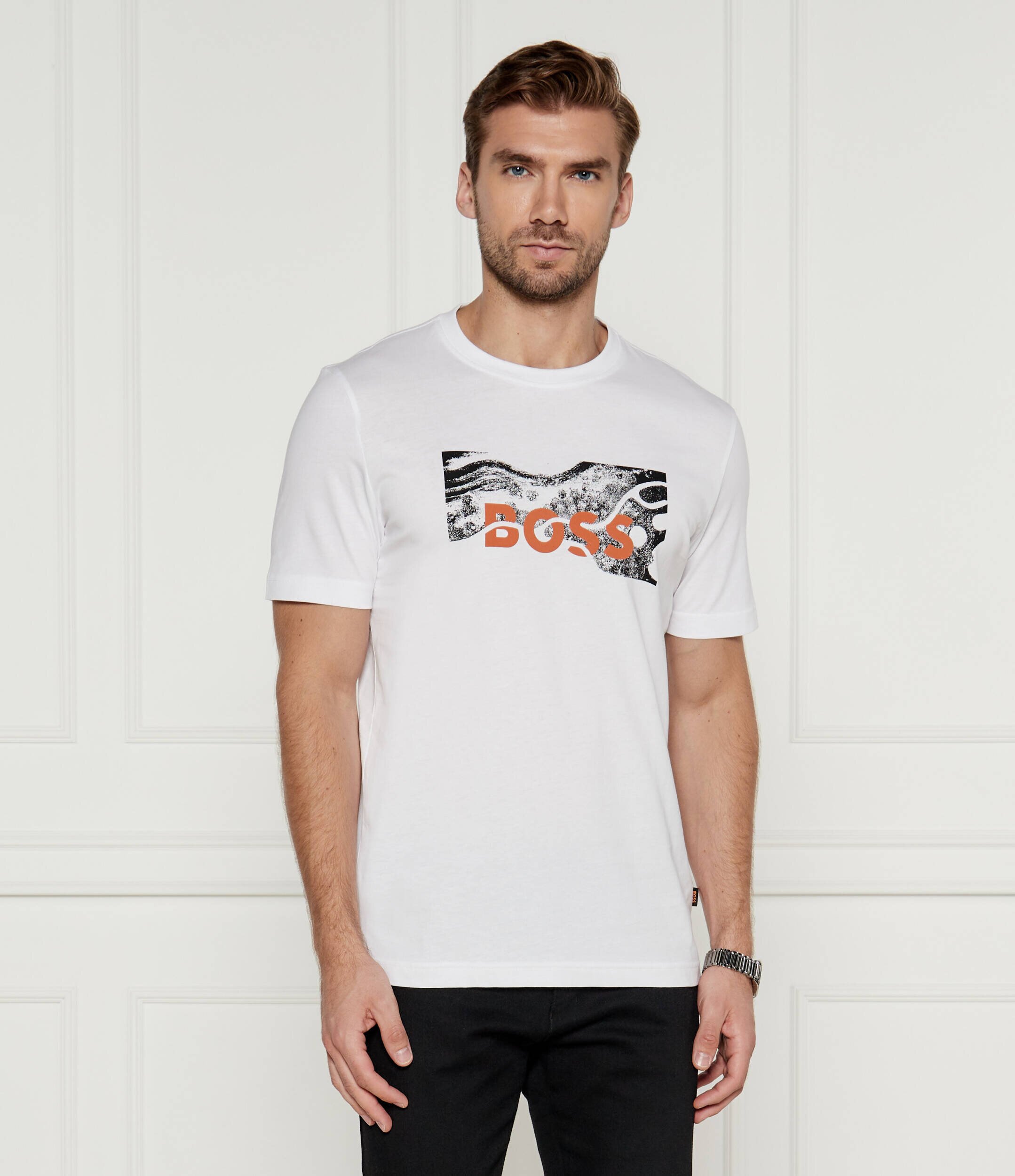 BOSS Orange Tricou TE_BUILDING | Regular Fit