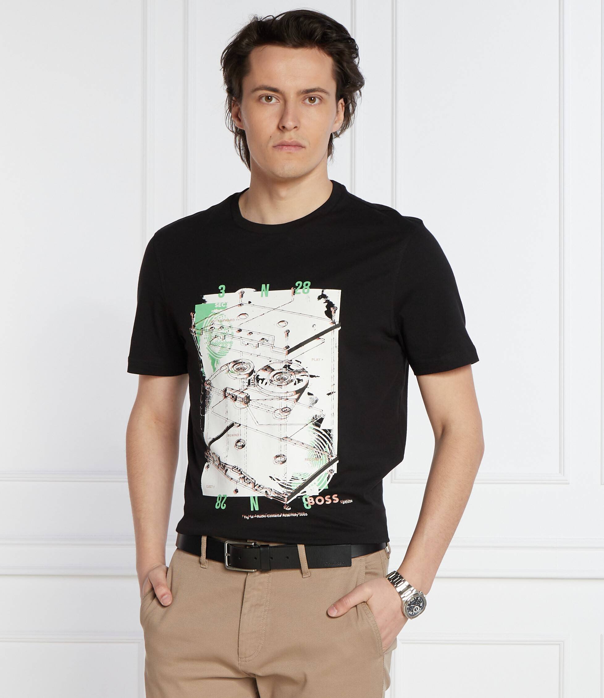 BOSS Orange Tricou Te_Cassette | Regular Fit