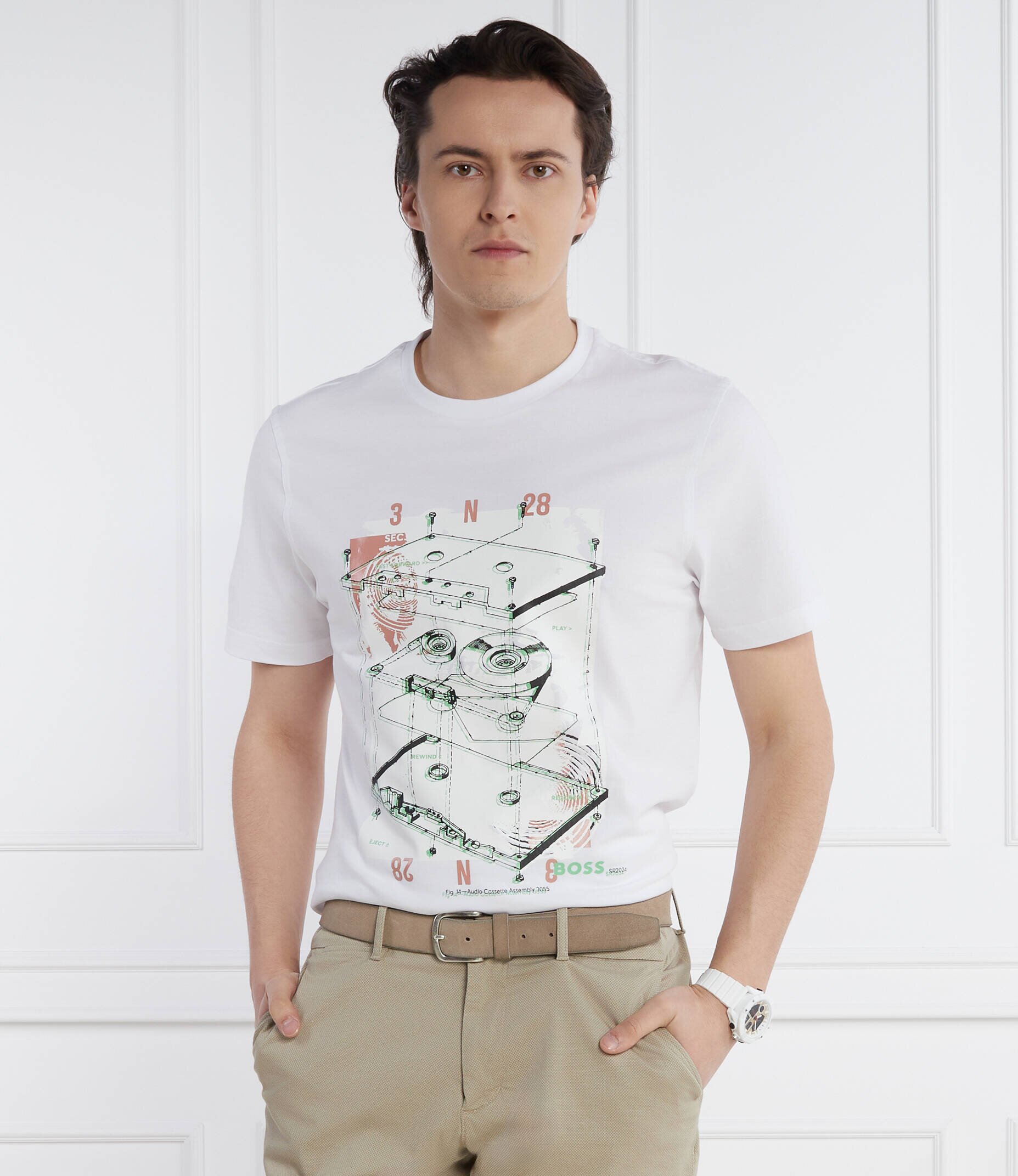 BOSS Orange Tricou Te_Cassette | Regular Fit