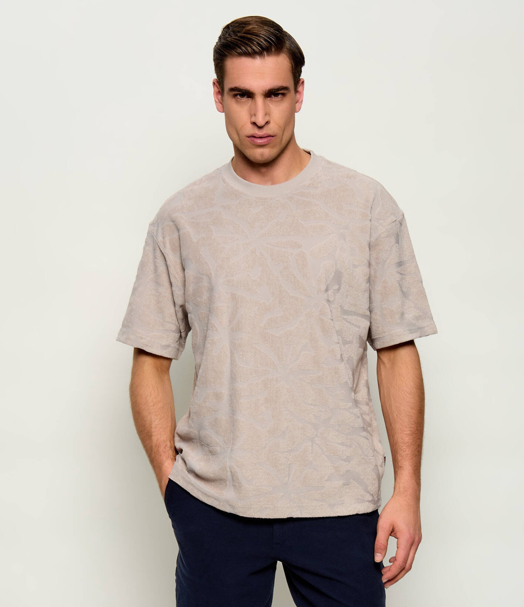 BOSS Orange Tricou Te_Flower | regular fit frotir