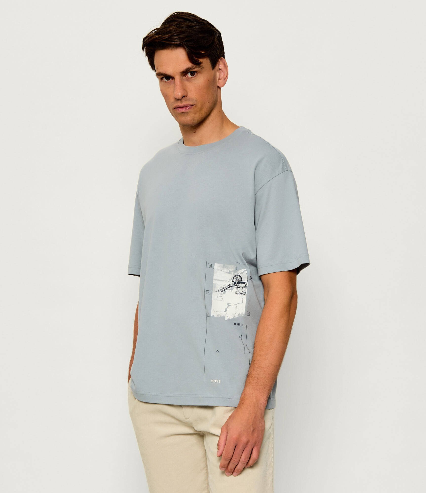 BOSS Orange Tricou Te_Journey | Loose fit