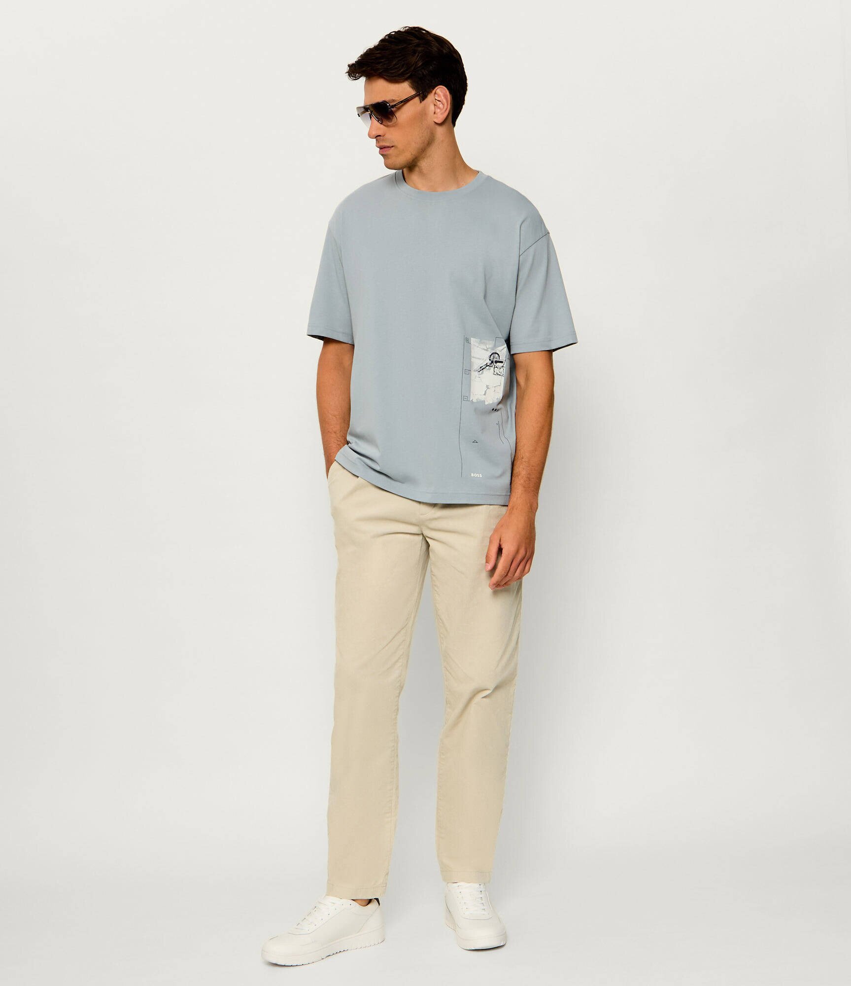 BOSS Orange Tricou Te_Journey | Loose fit
