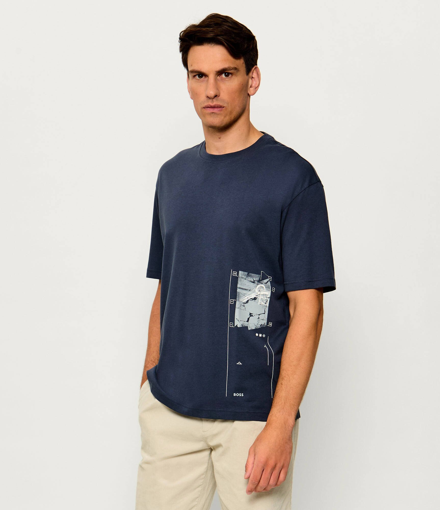 BOSS Orange Tricou Te_Journey | Loose fit
