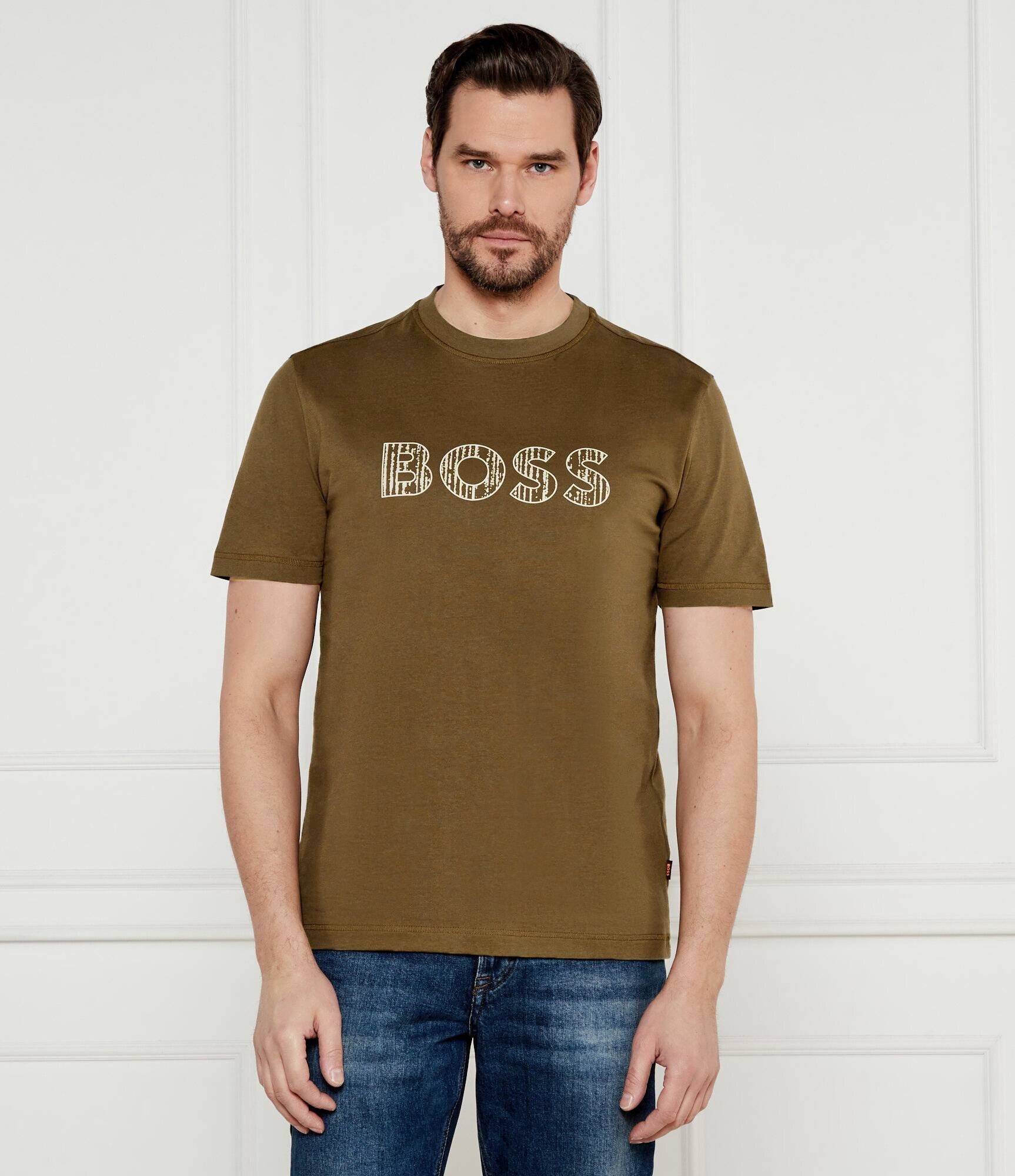 BOSS Orange Tricou Te_logotexture | Slim Fit