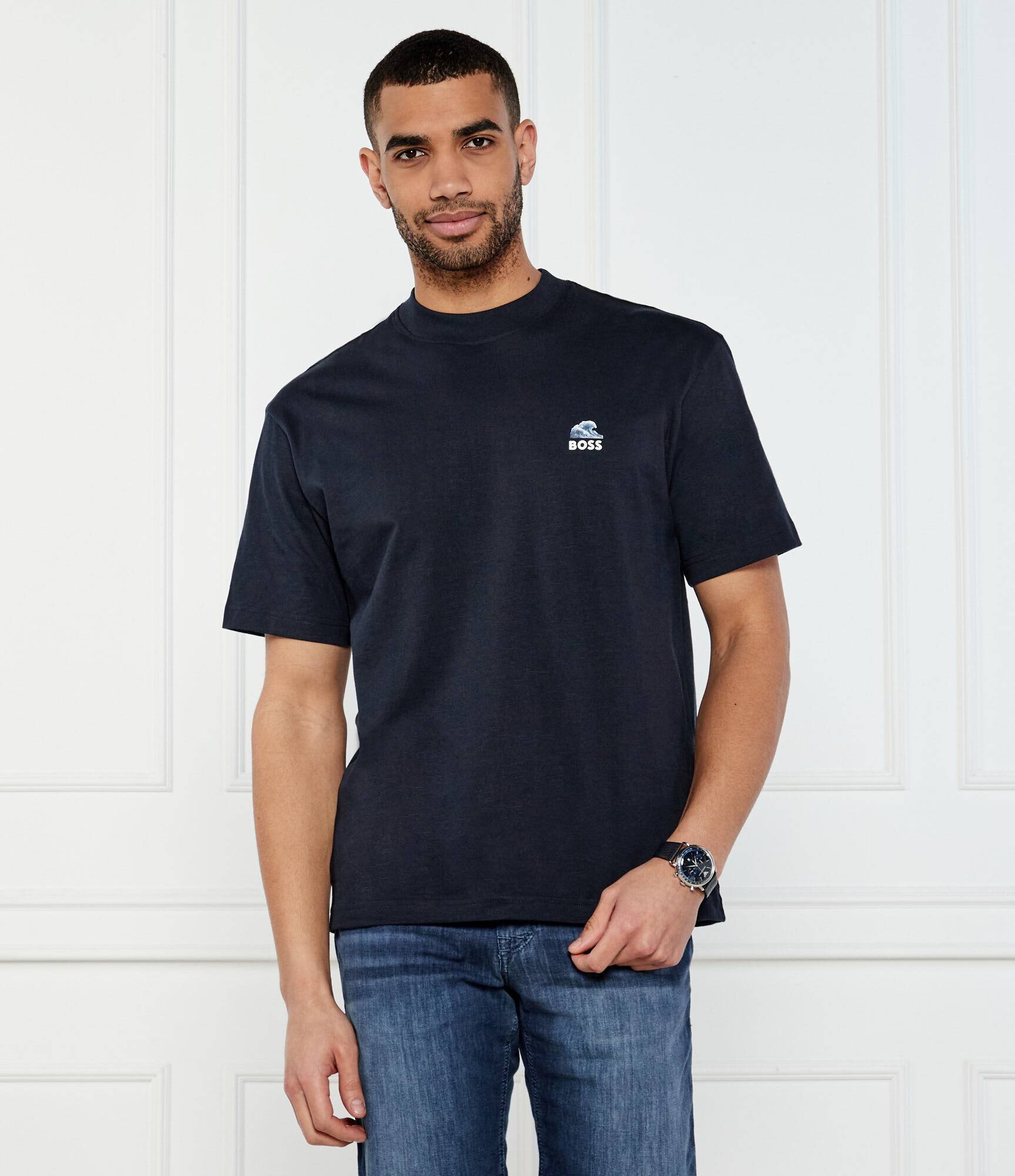 BOSS Orange Tricou Te_numbers | Loose fit