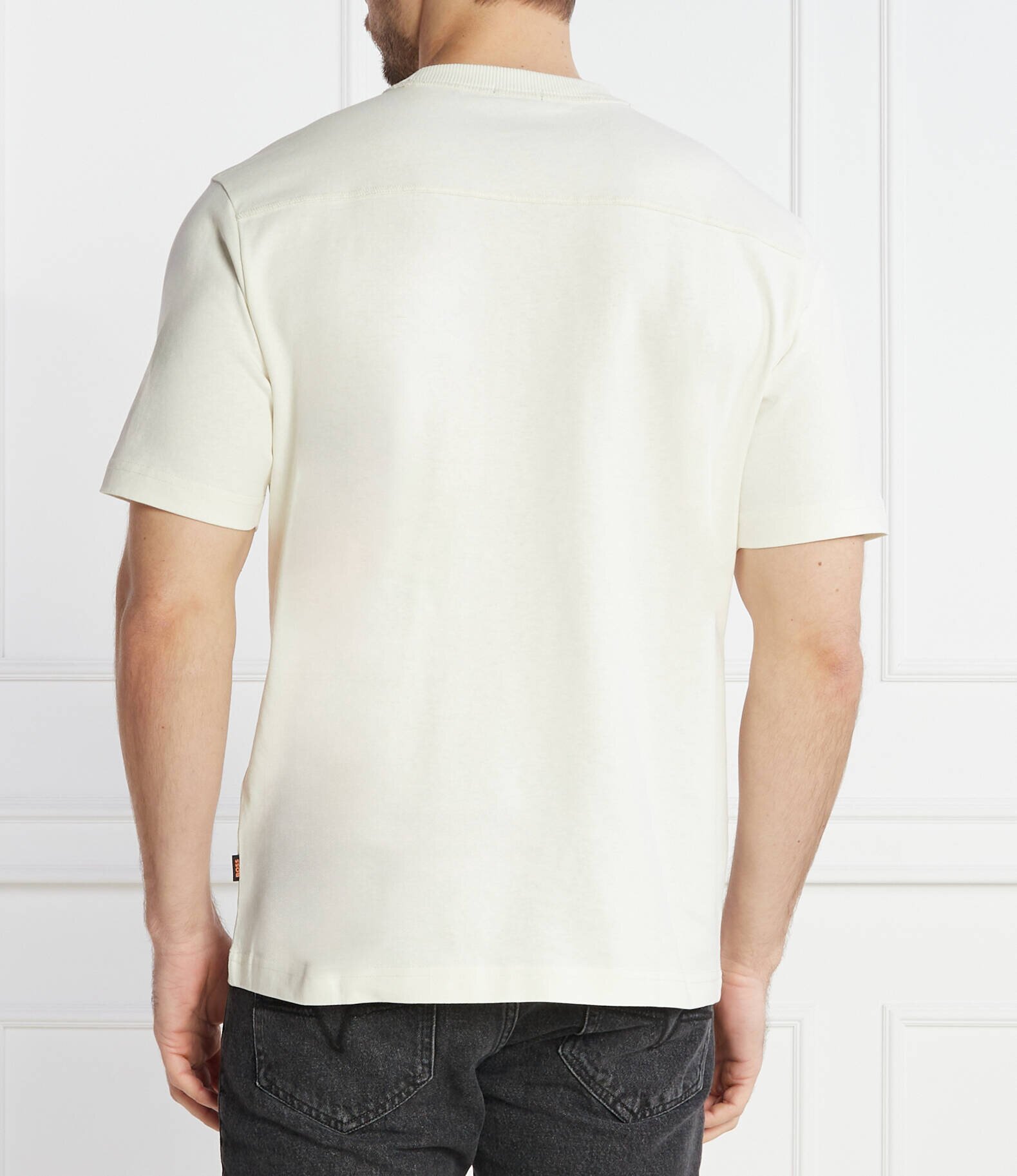 BOSS Orange Tricou Te_Patchwork | Relaxed fit