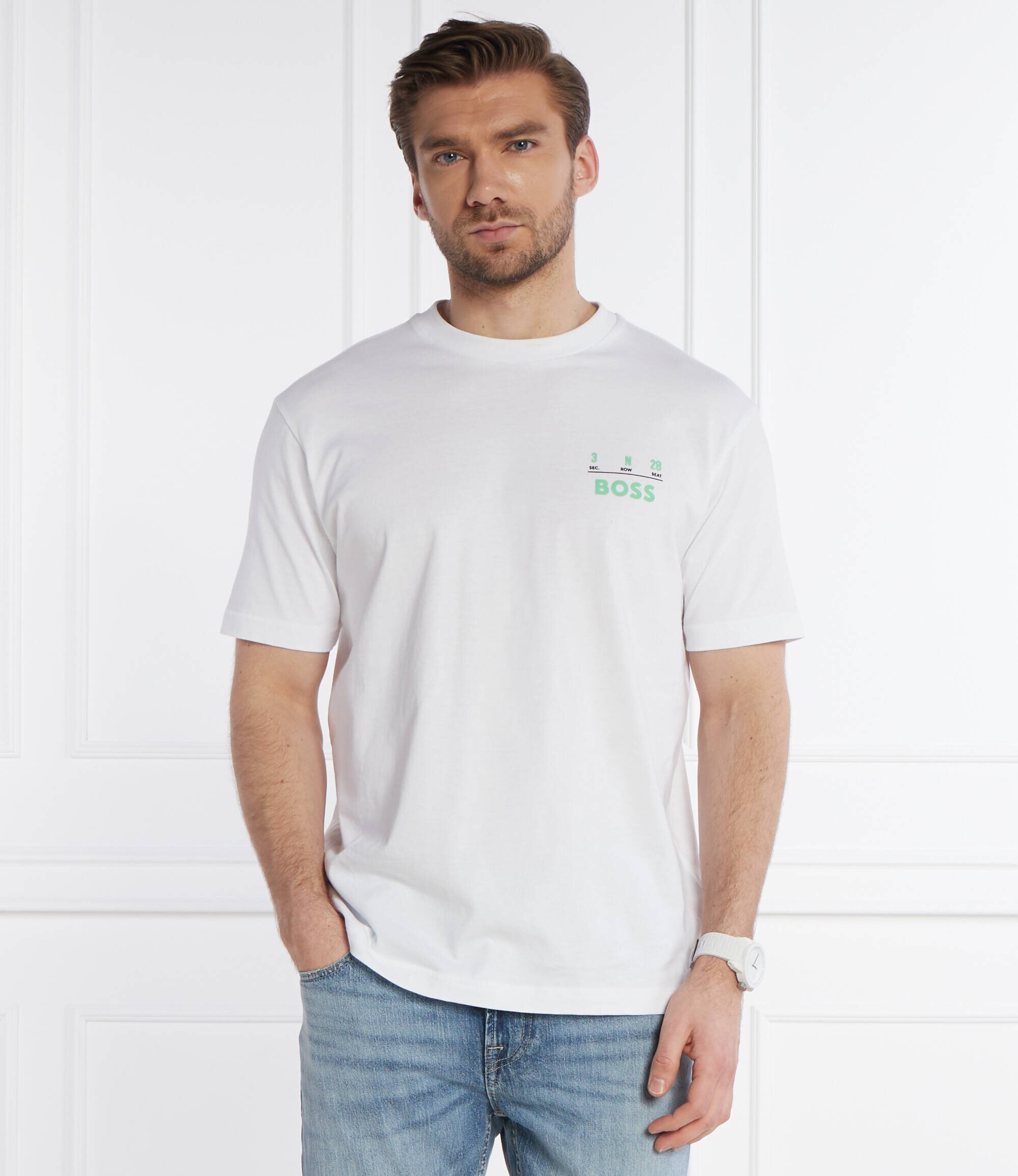 BOSS Orange Tricou Te_Records | Relaxed fit