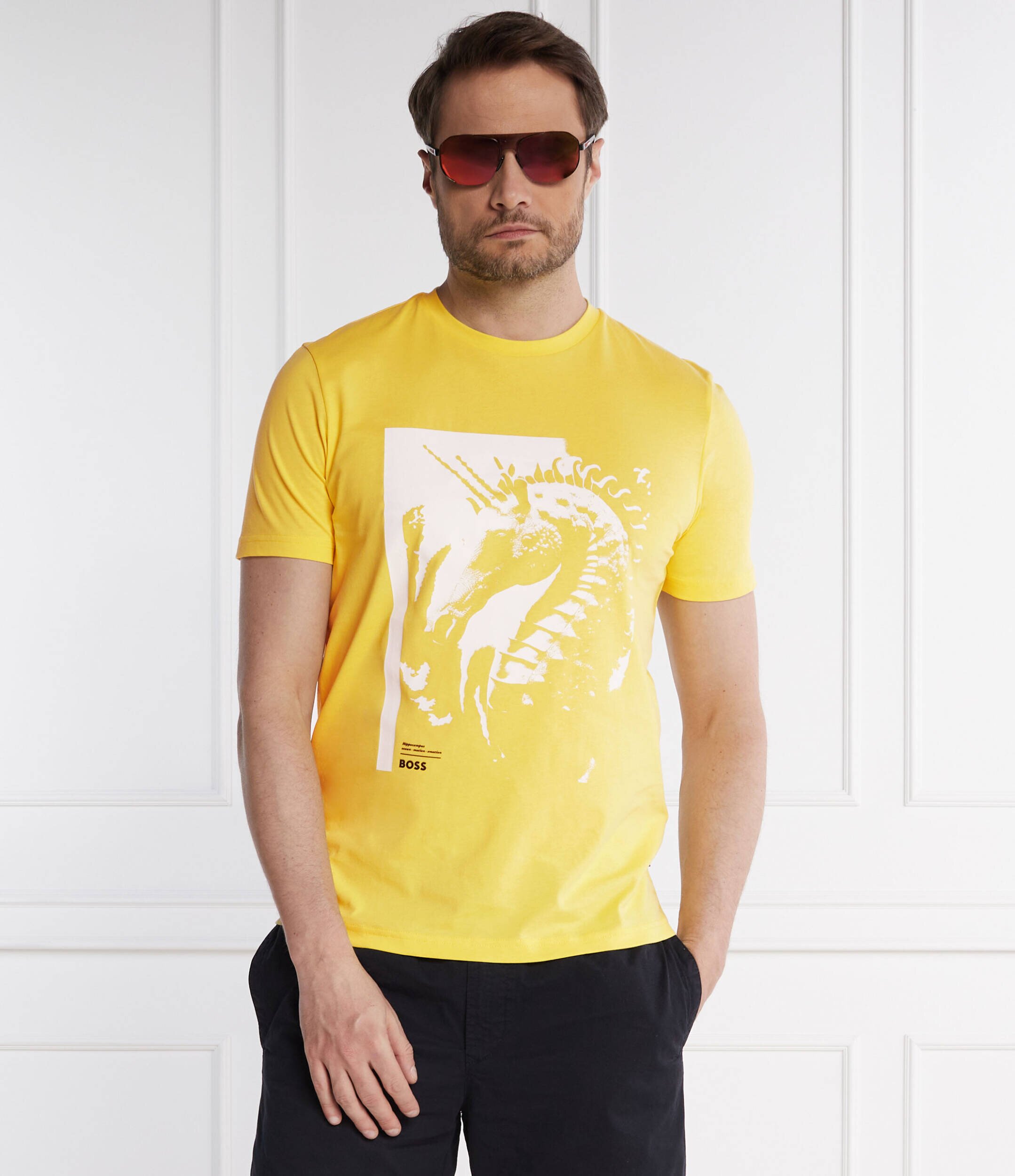 BOSS Orange Tricou Te_Sea_horse | Regular Fit