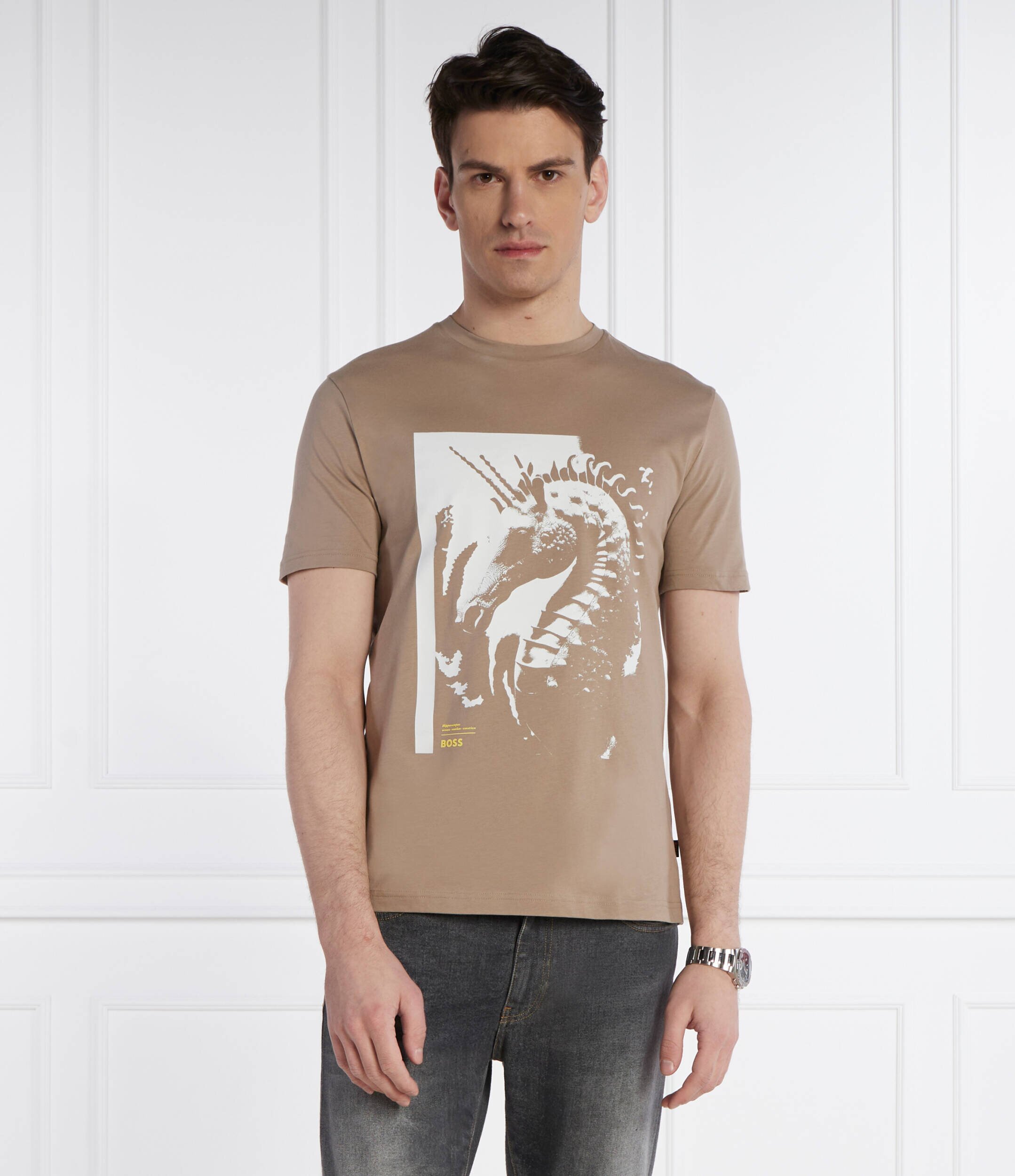 BOSS Orange Tricou Te_Sea_horse | Regular Fit