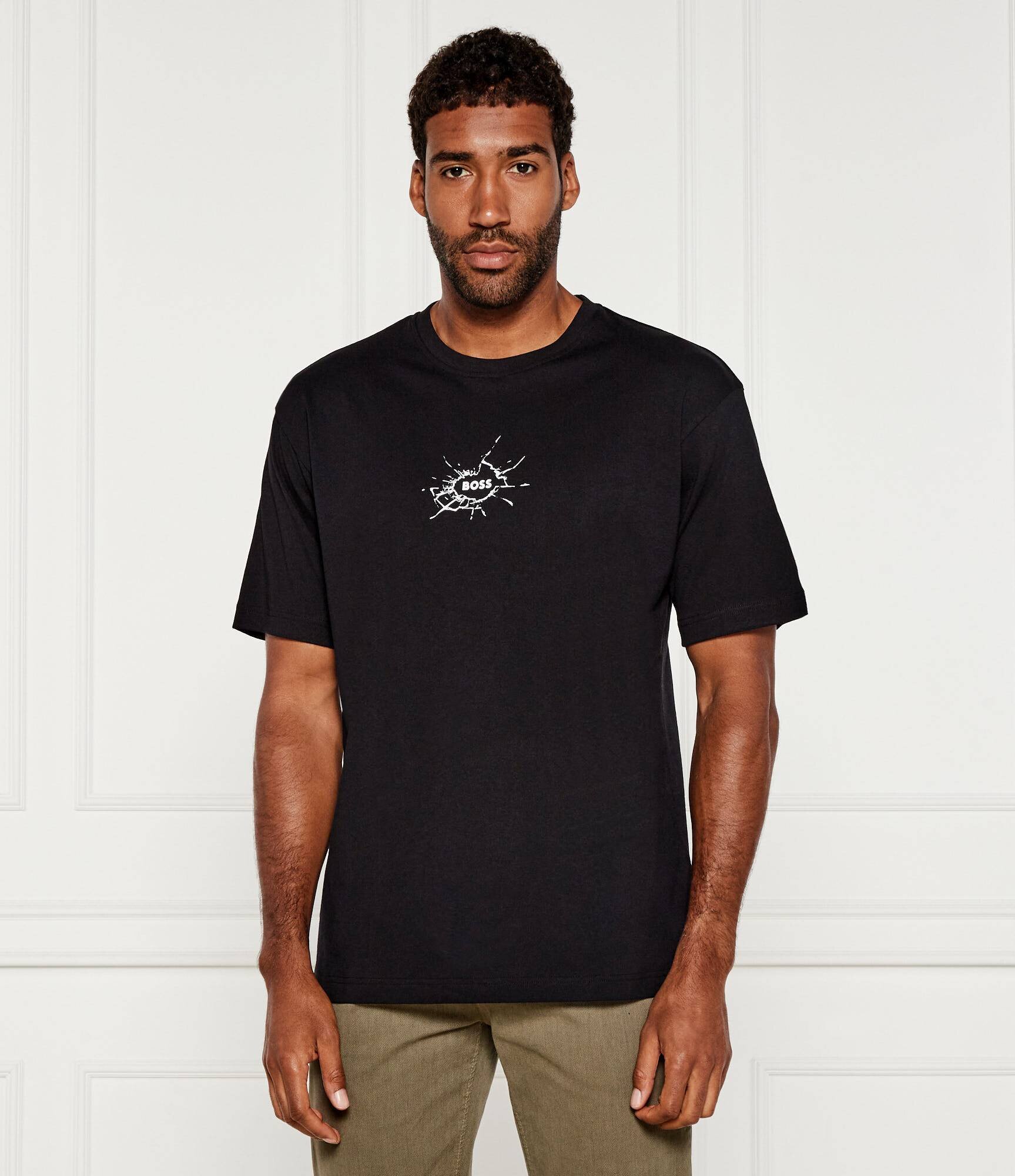 BOSS Orange Tricou Te_voyage | Loose fit