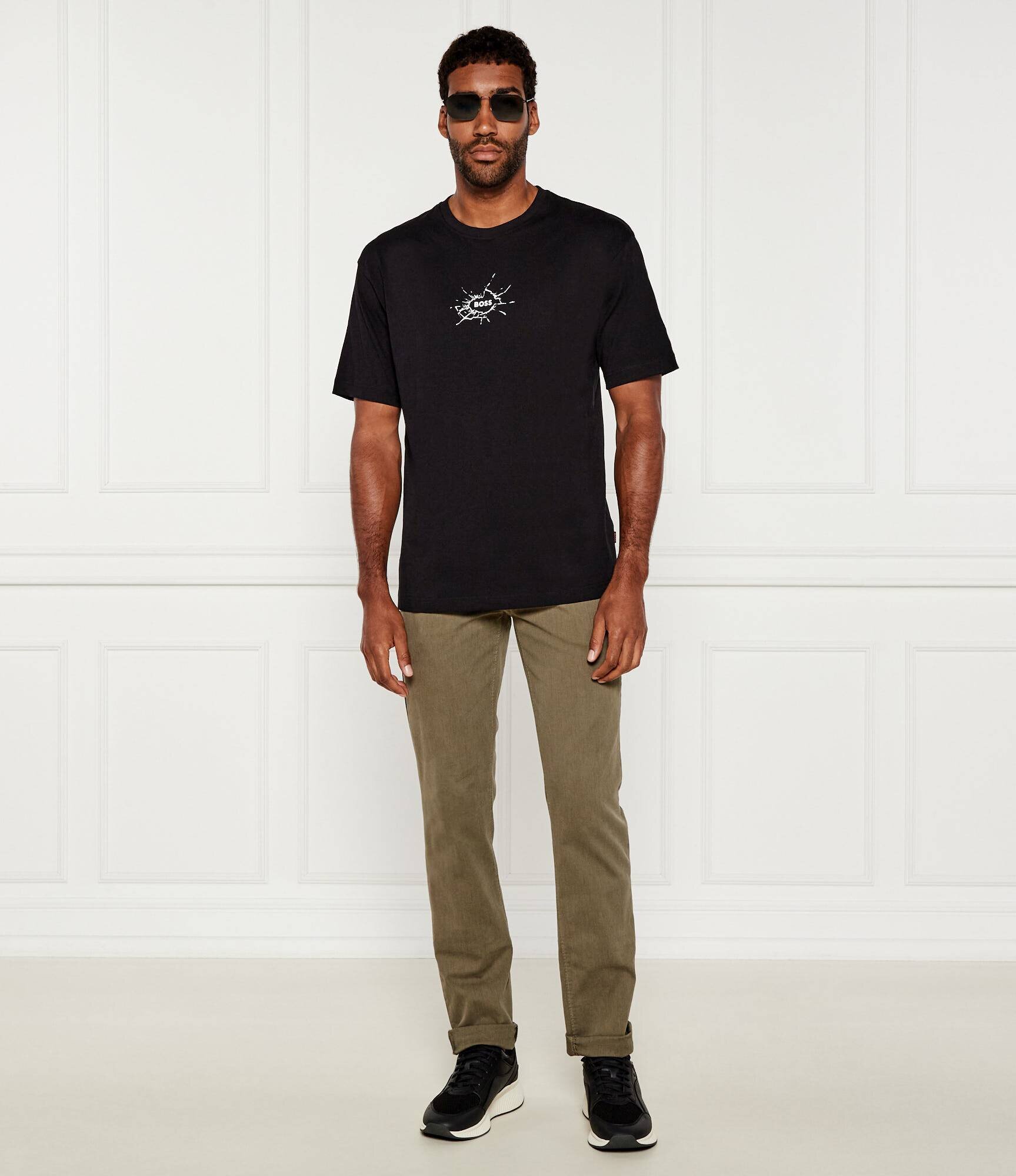 BOSS Orange Tricou Te_voyage | Loose fit