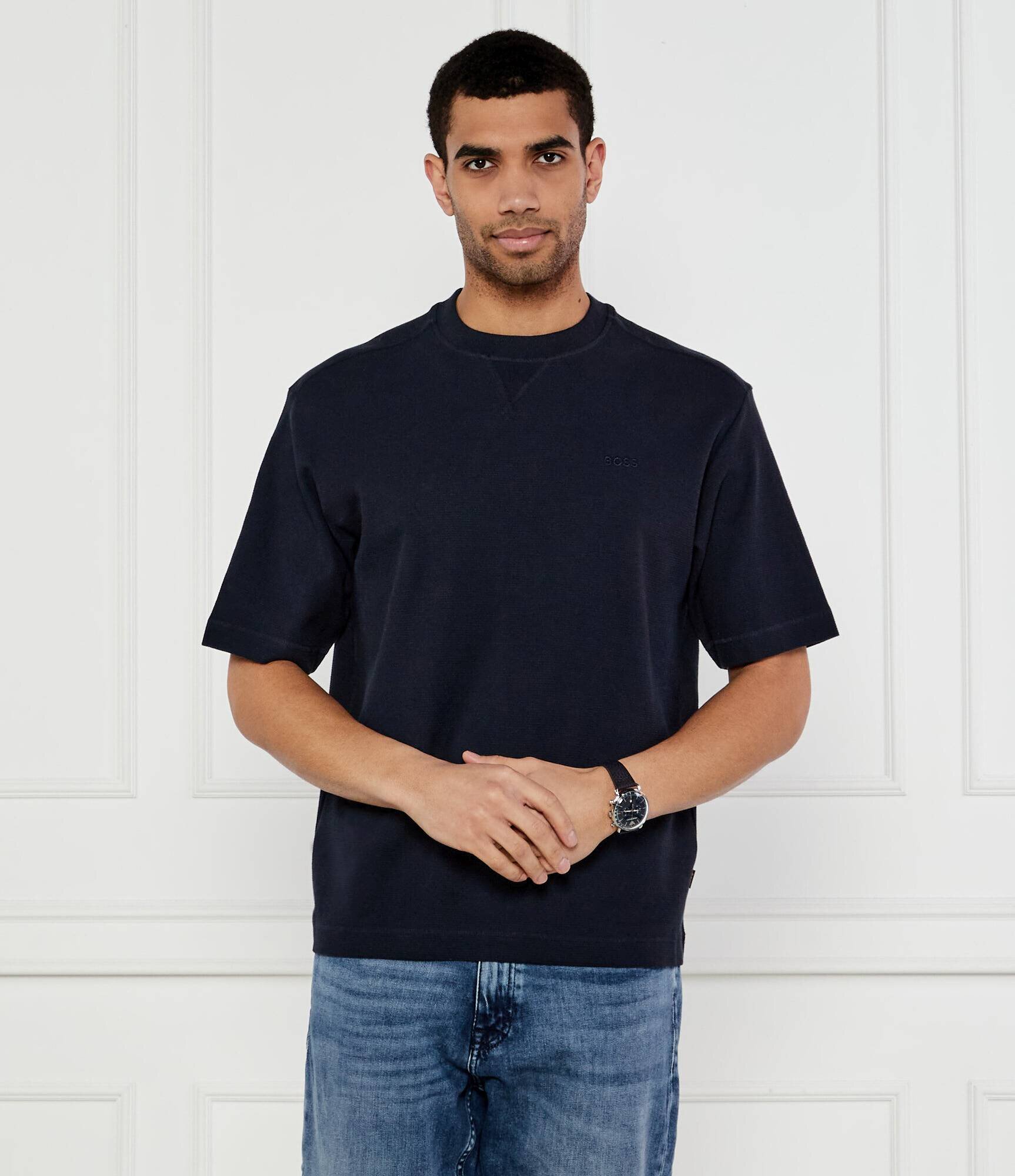 BOSS Orange Tricou Te_waffle | Relaxed fit